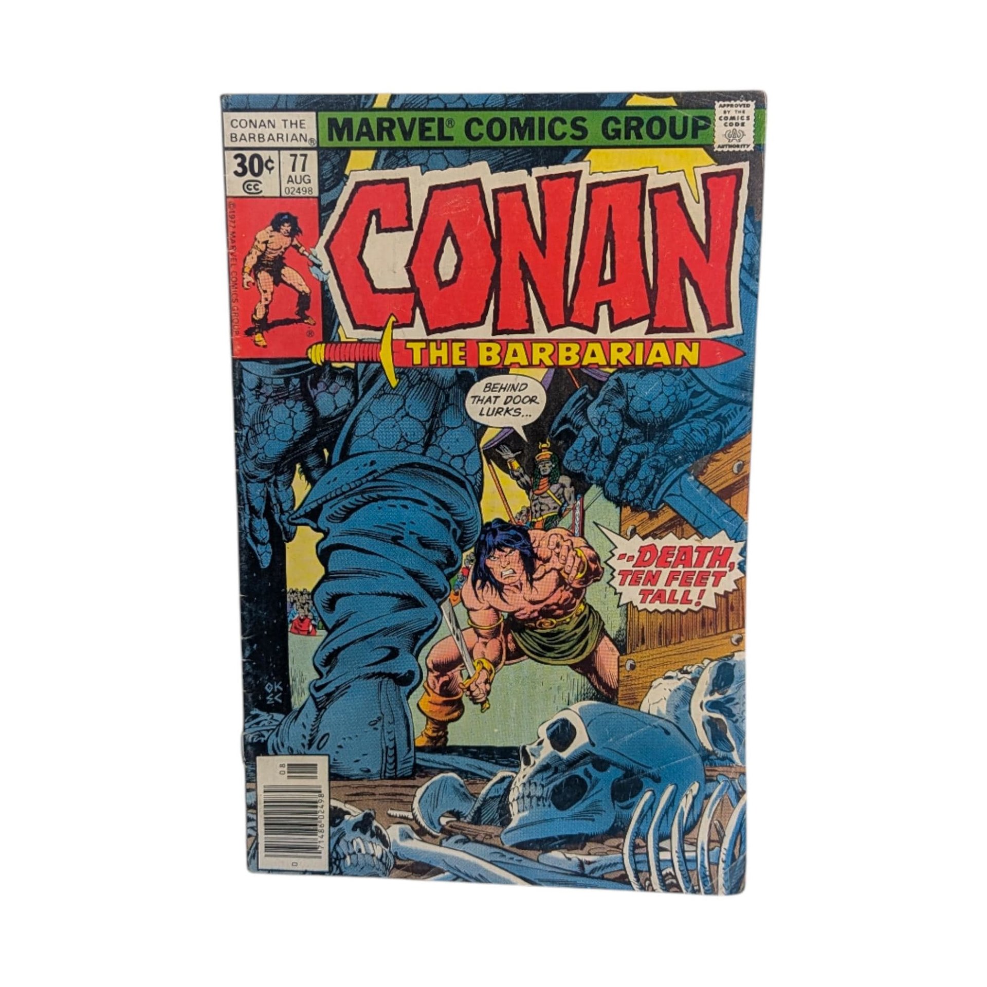 Vintage 1977 Conan the Barbarian Comic Lot: Marvel Comics Issues 73-80, Bronze Age