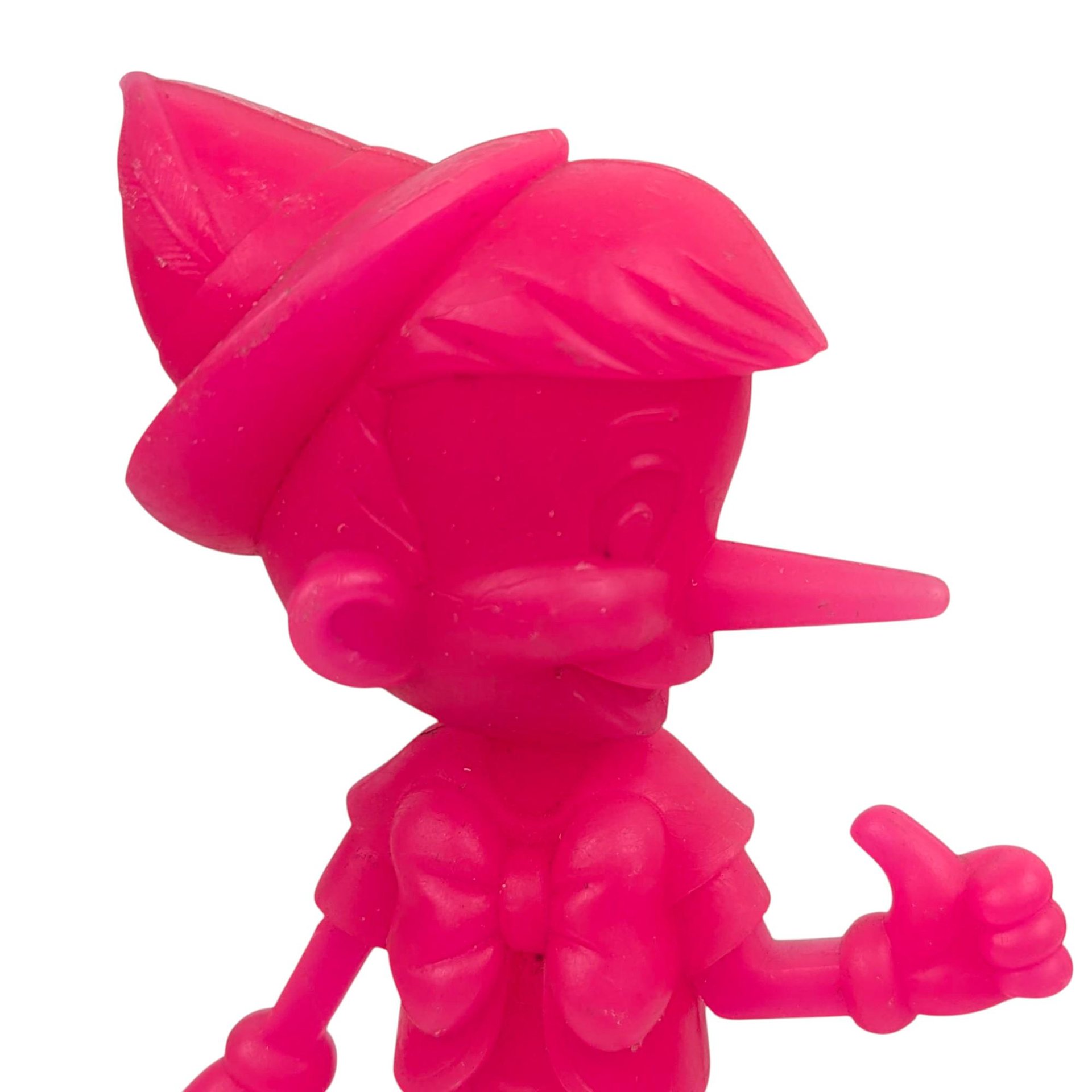 Vintage 1972 Pink Pinocchio Figure: Marx for Colgate Disney Promo Toy