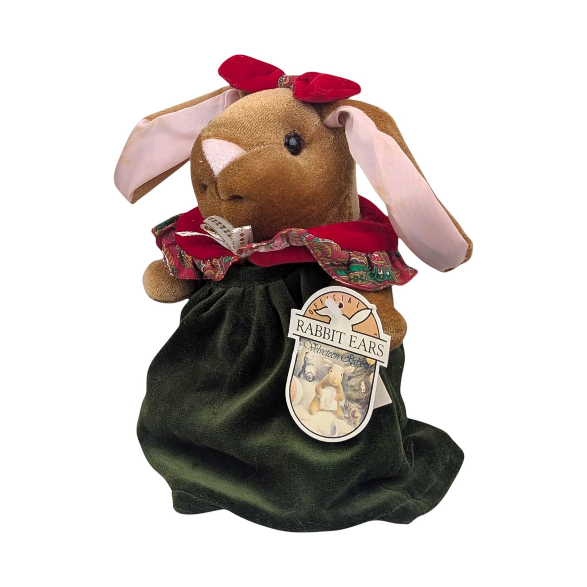 Vintage 1985 Velveteen Rabbit Plush: Rabbit Ears Storybook Classics Toy