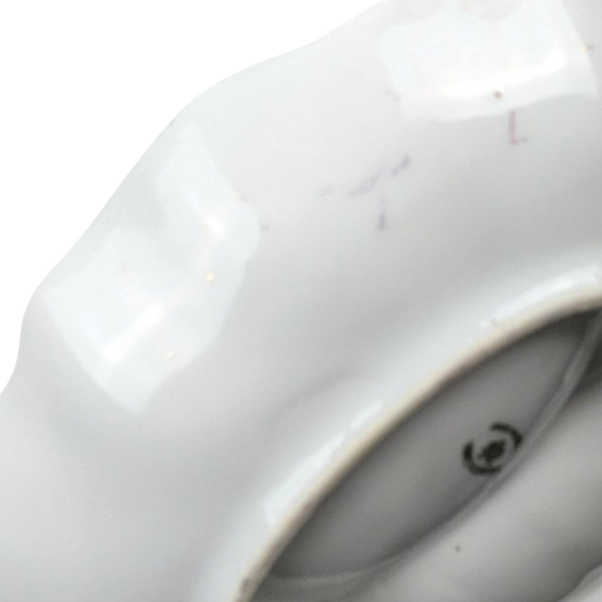 Vintage 1950s Ucago China Leaf Dish: Floral Ceramic Dresser Tray with Gold Trim