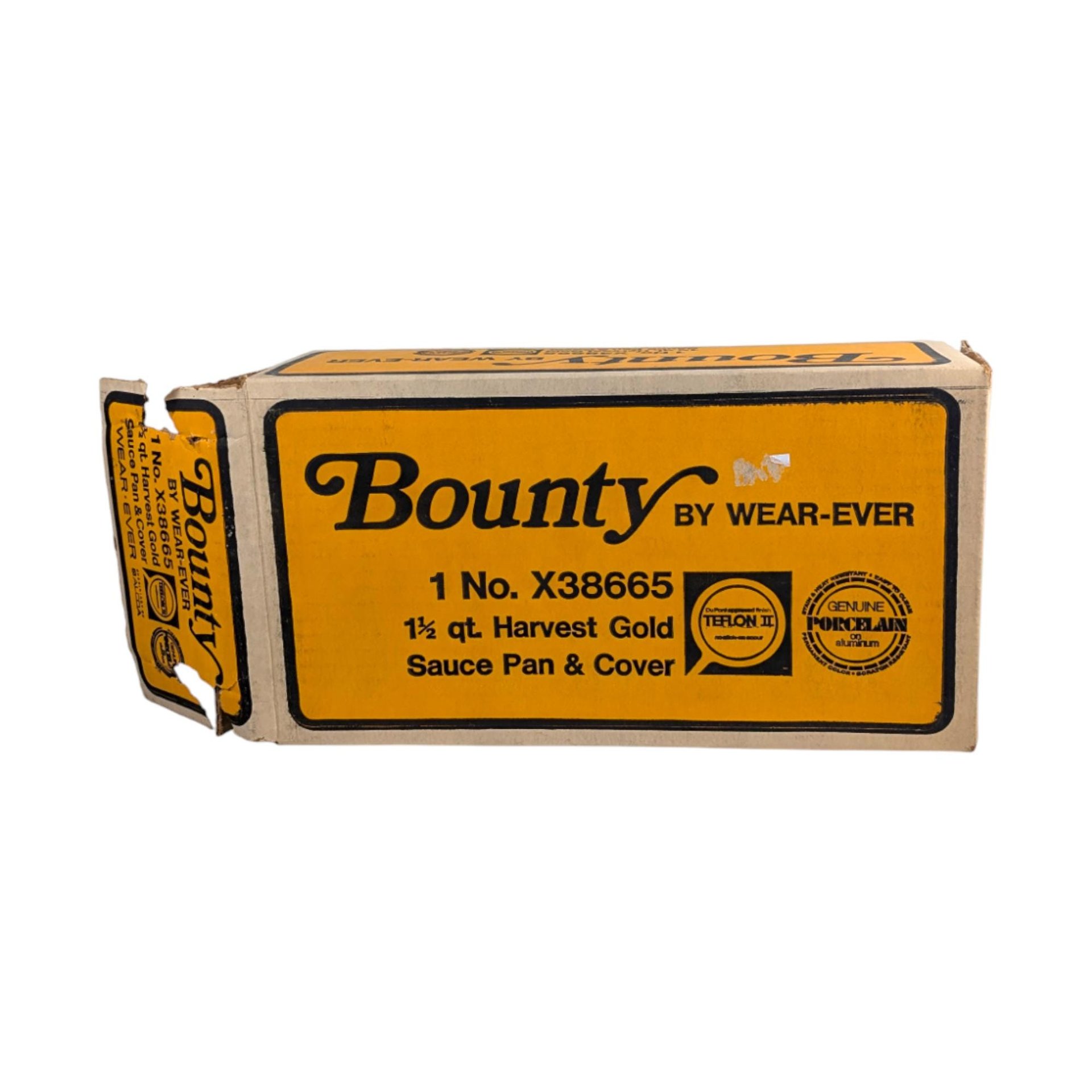 Vintage Bounty Harvest Gold Sauce Pan: Wear-Ever YOUR CHOICE of Size