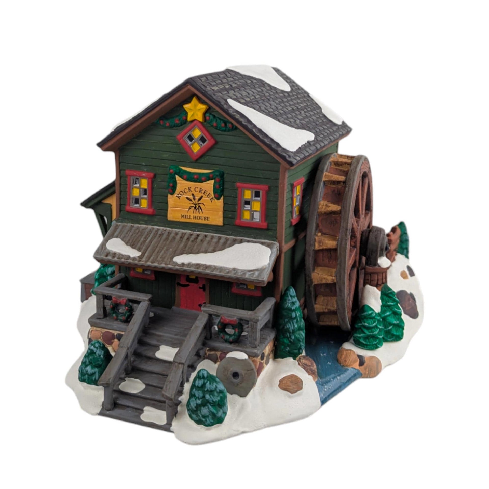 1999 Rock Creek Mill House: Dept 56 Snow Village Christmas Building