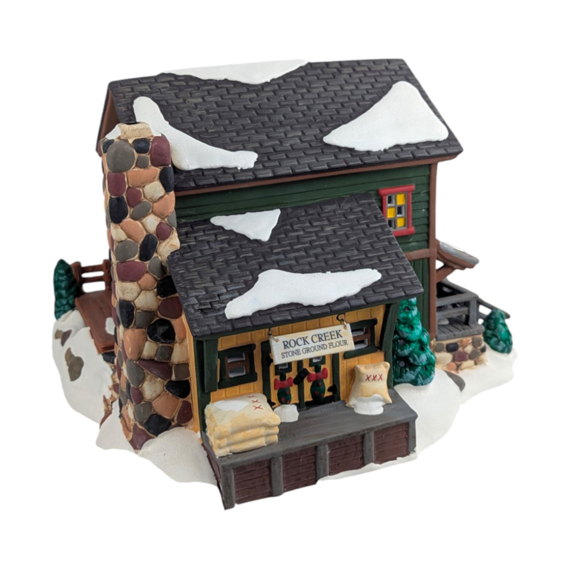 1999 Rock Creek Mill House: Dept 56 Snow Village Christmas Building