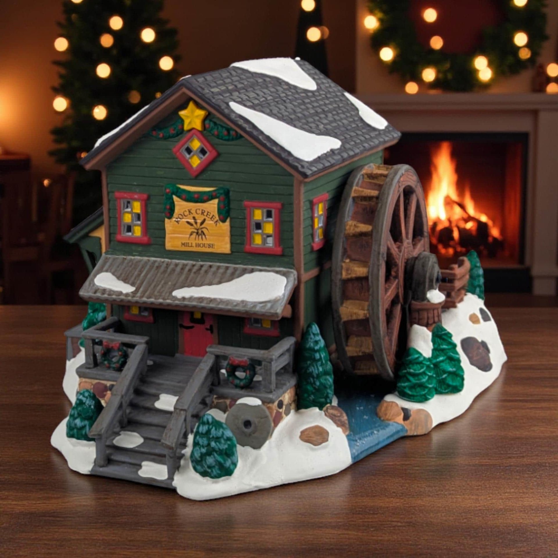 1999 Rock Creek Mill House: Dept 56 Snow Village Christmas Building
