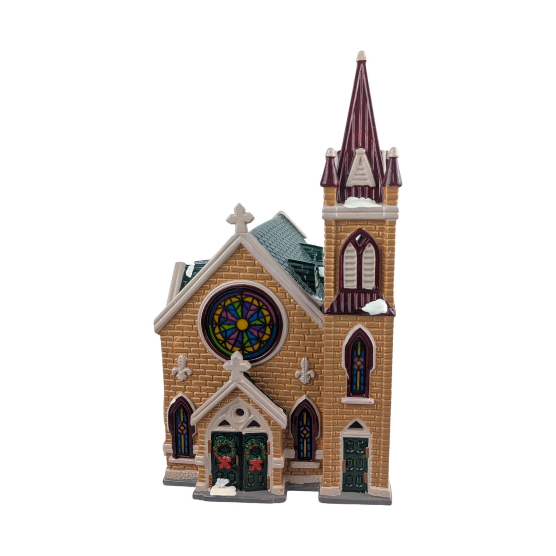 1993 Mount Olivet Church: Dept 56 Snow Village Lighted Building
