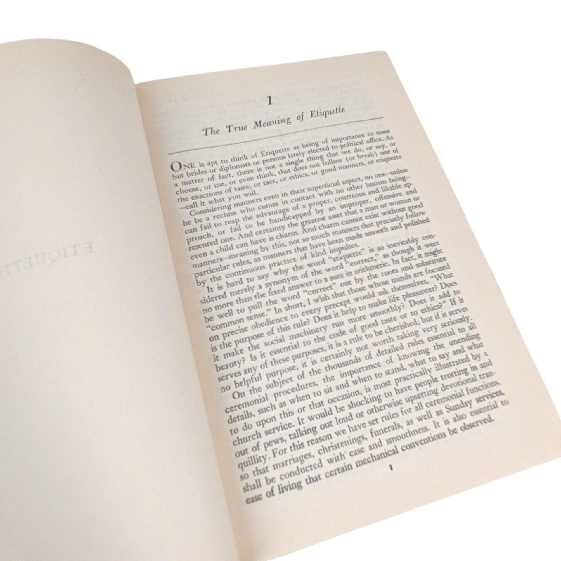 Vintage 1945 Etiquette Book: Emily Post's Blue Book of Social Usage, Post-War Manners Guide