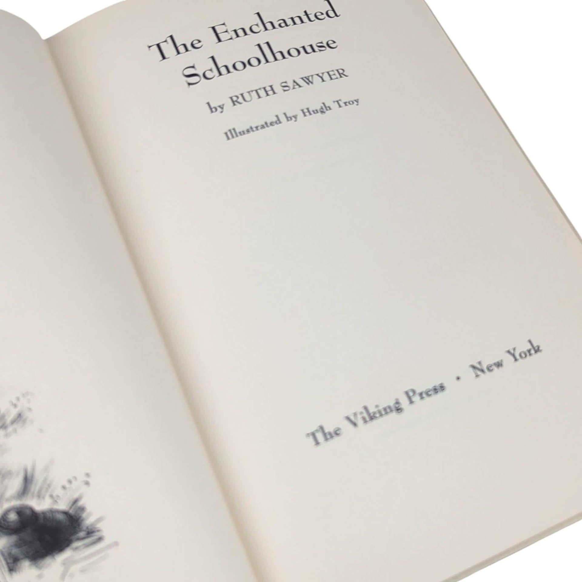 Vintage 1956 Ruth Sawyer Book: The Enchanted Schoolhouse, Irish Folklore Fantasy Novel