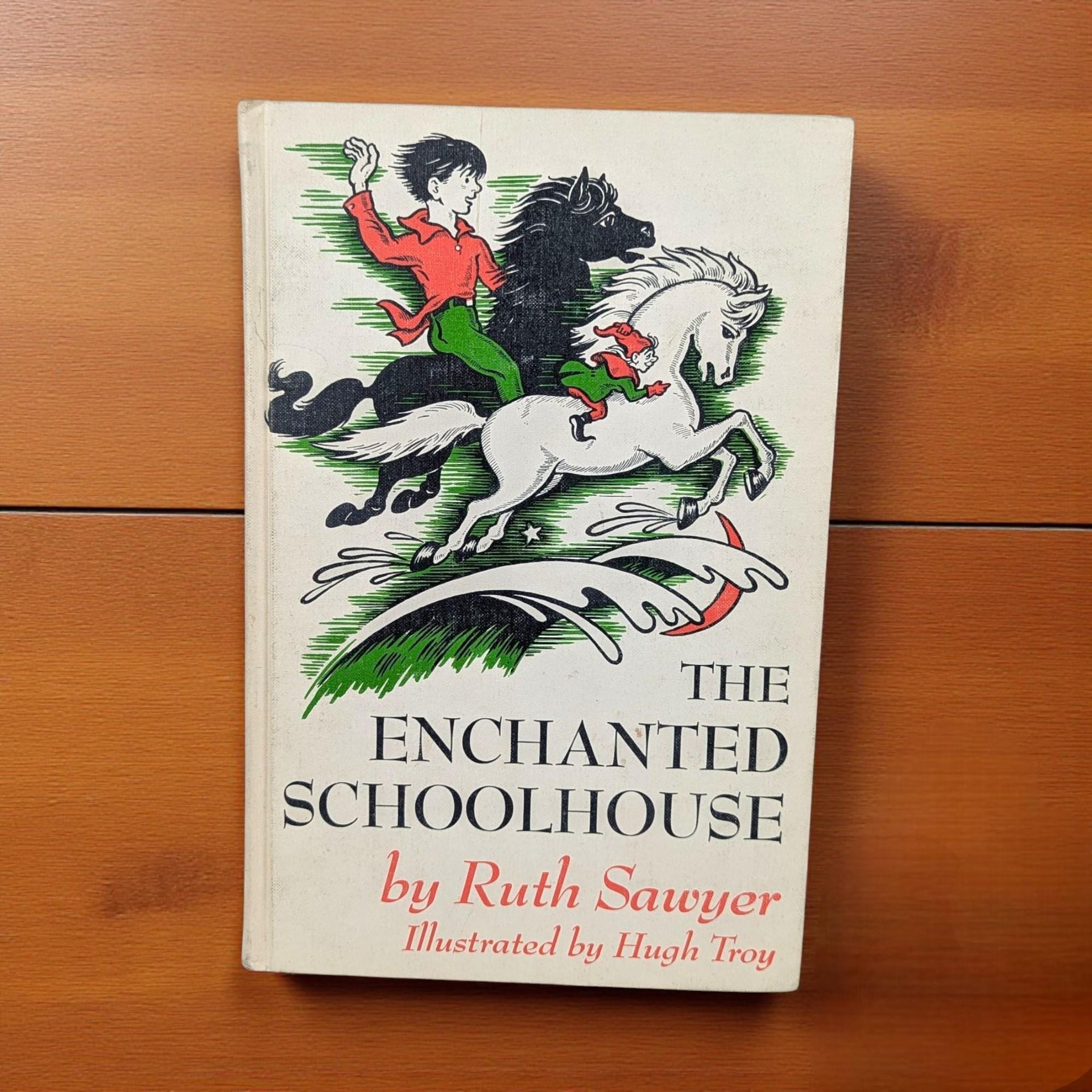 Vintage 1956 Ruth Sawyer Book: The Enchanted Schoolhouse, Irish Folklore Fantasy Novel
