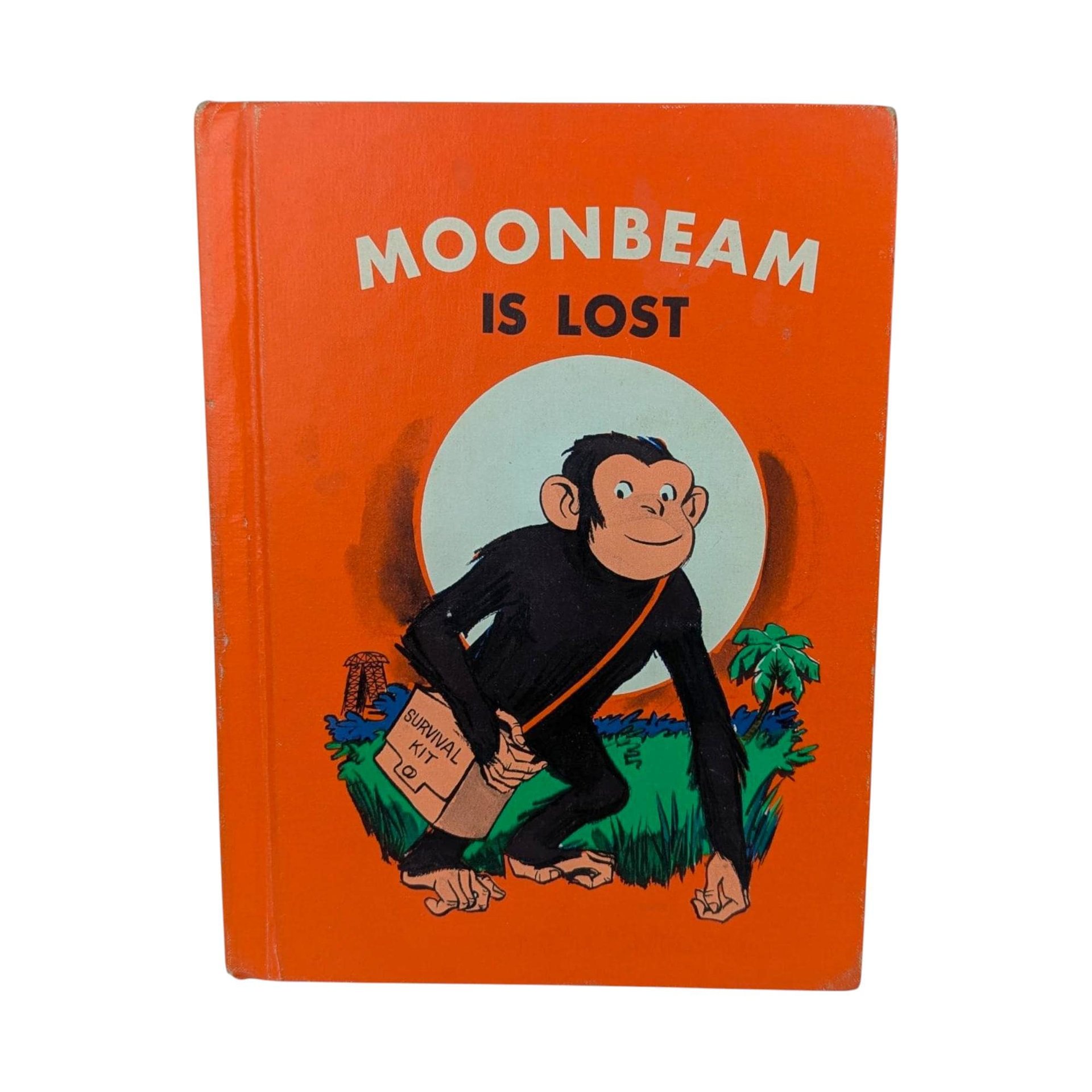 Vintage 1970 Moonbeam Book: Moonbeam is Lost by Wassermann, Chimpanzee Story