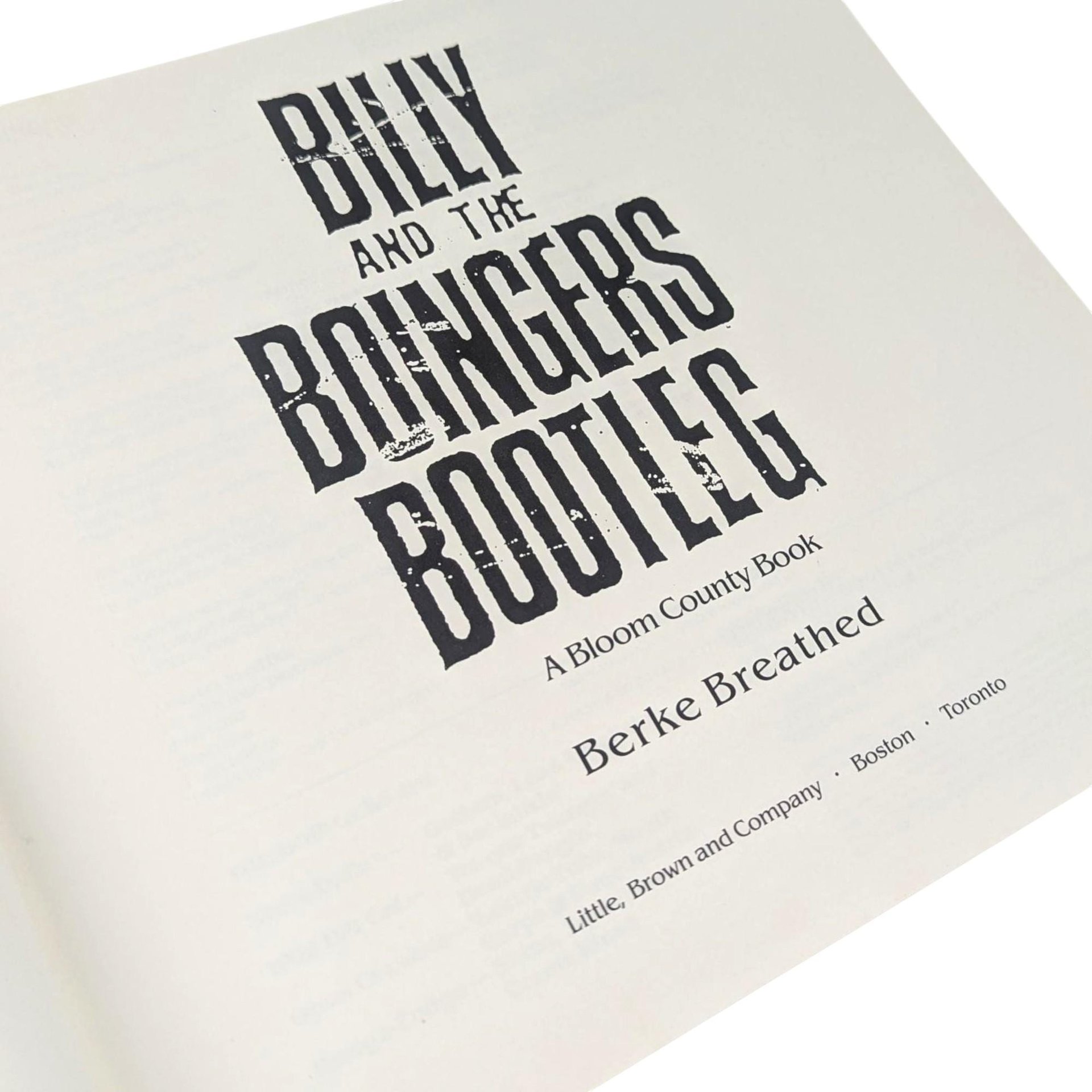 Vintage 1987 Billy and the Boingers Book: Berke Breathed Bloom County Comic