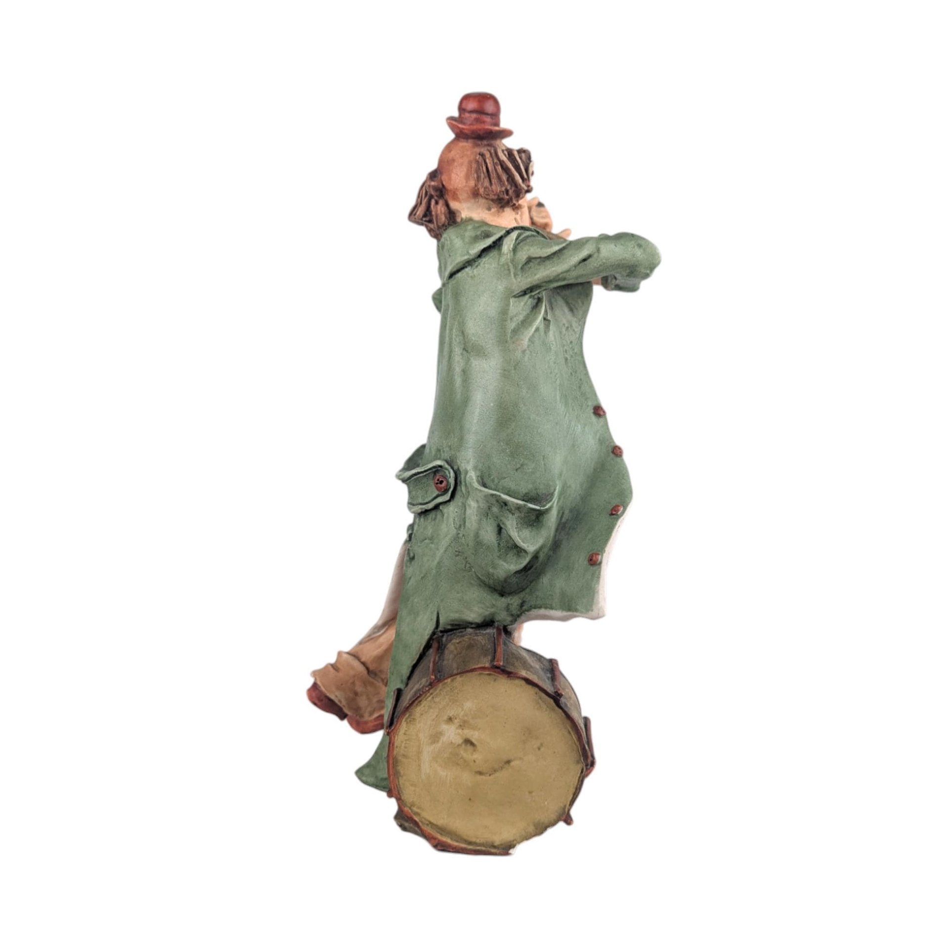 Vintage Capodimonte Clown Figurine: Italian Art Statue with N Crown Mark