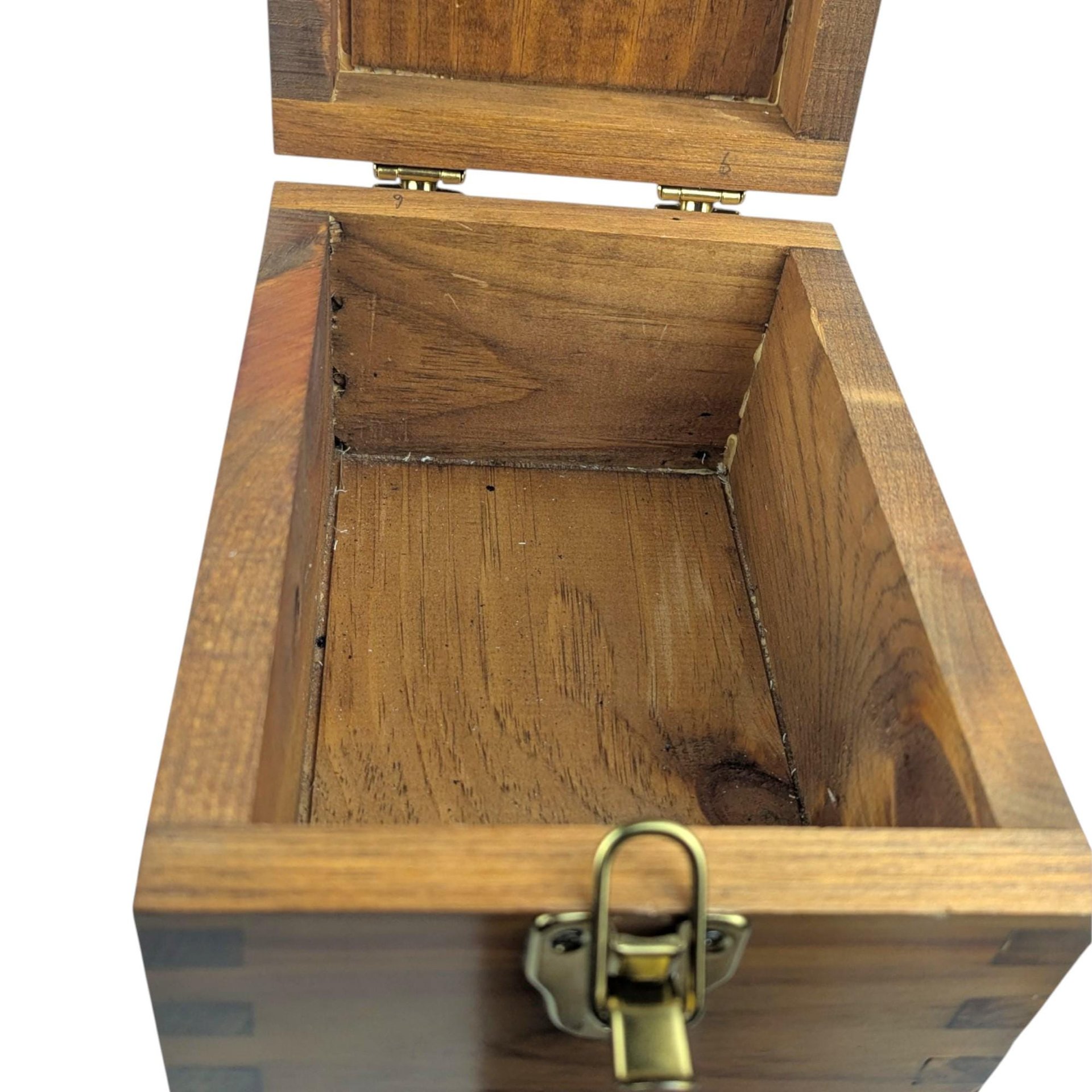 Vintage Wooden Shoe Shine Valet: Footrest Storage Box with 5 Cent Graphic