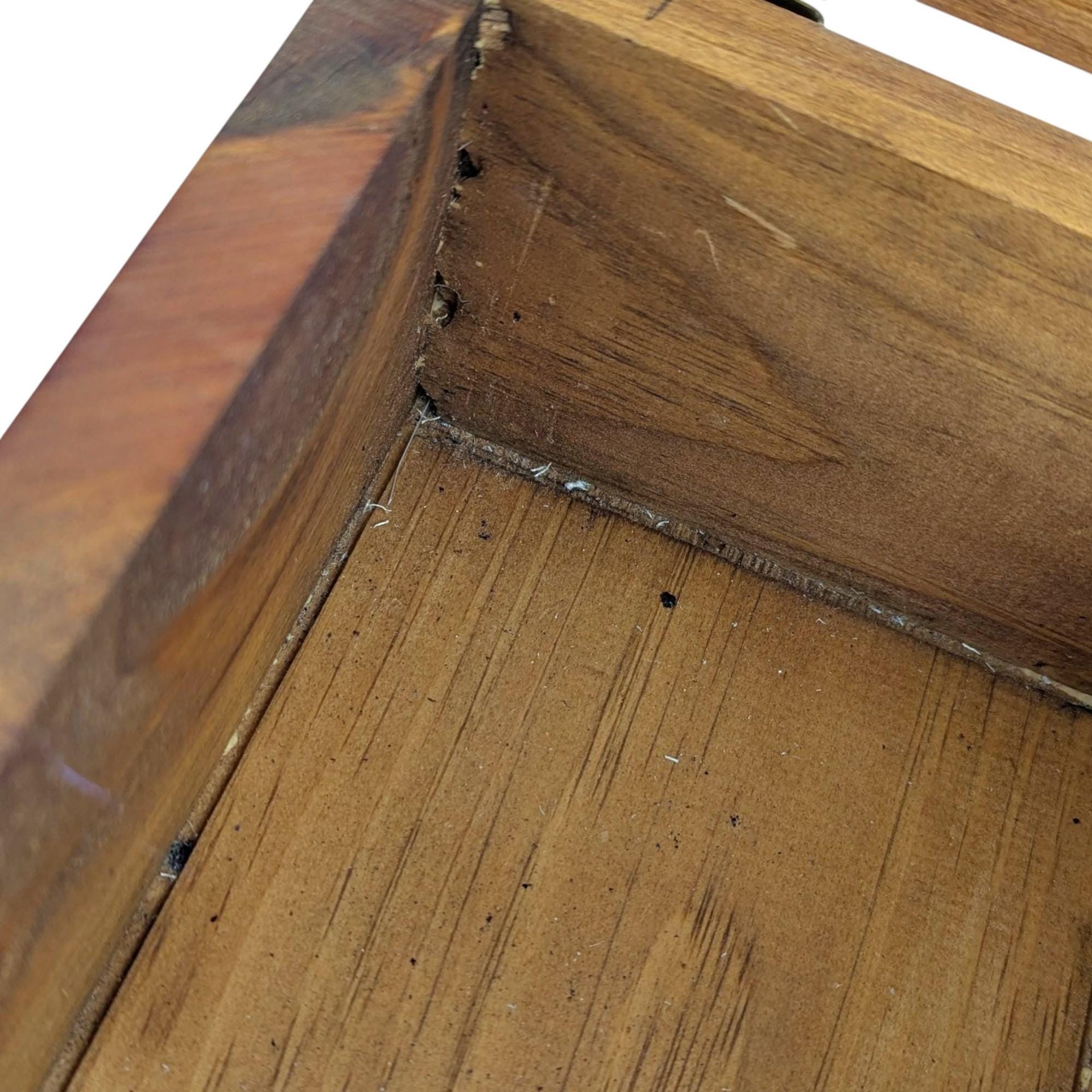 Vintage Wooden Shoe Shine Valet: Footrest Storage Box with 5 Cent Graphic