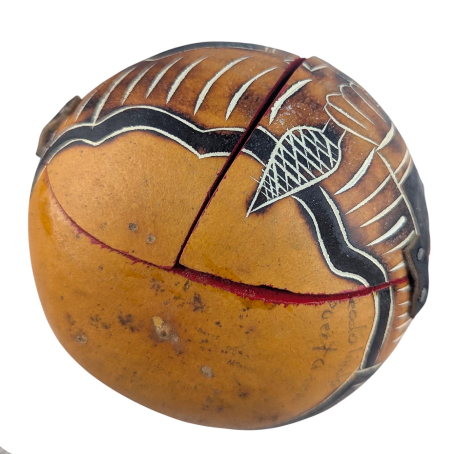 Vintage Gourd Nativity Scene: Hand Painted Peruvian Folk Art Retablo