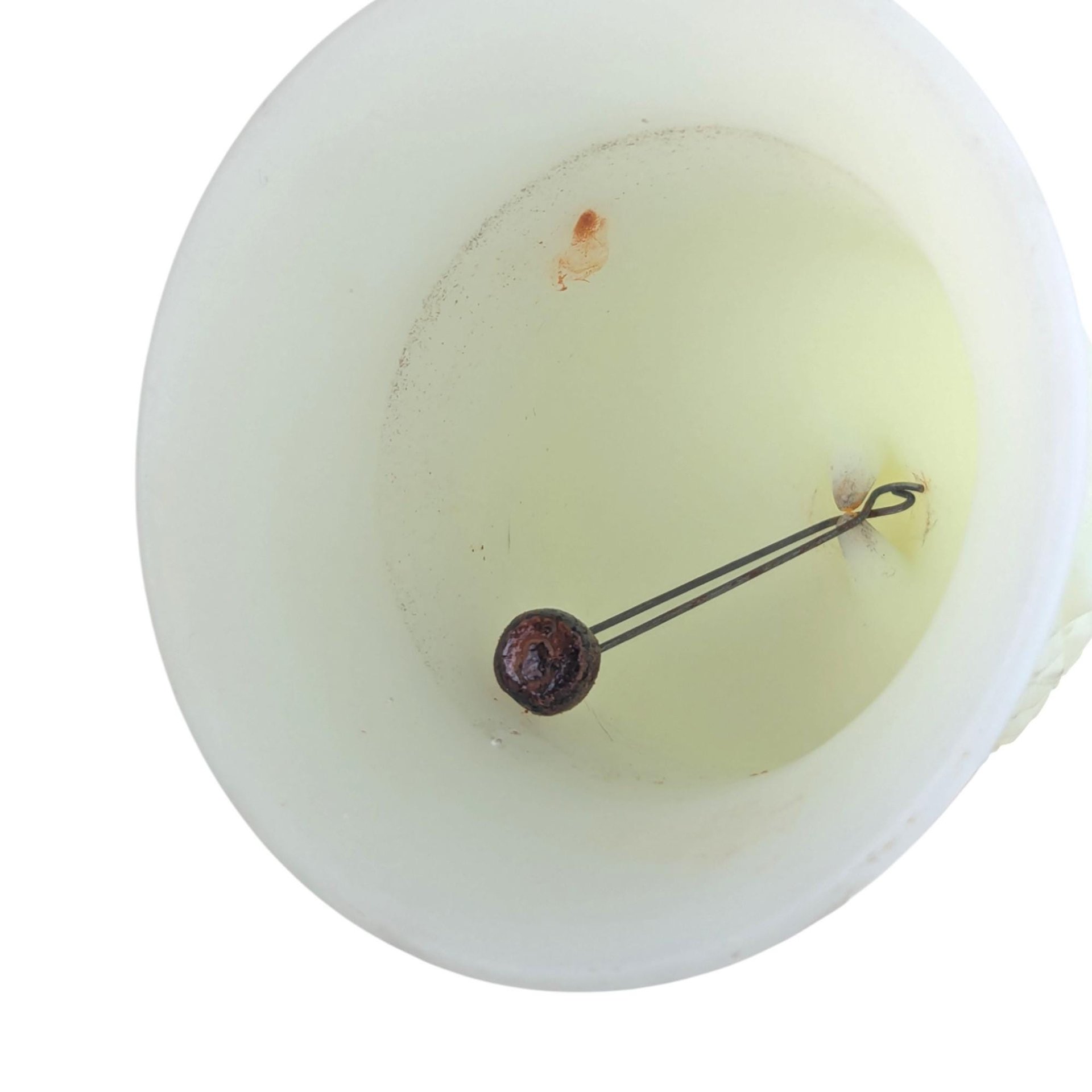 Vintage Fenton Art Glass Bell, Your Choice: Handpainted Floral or Custard Glass Handbell