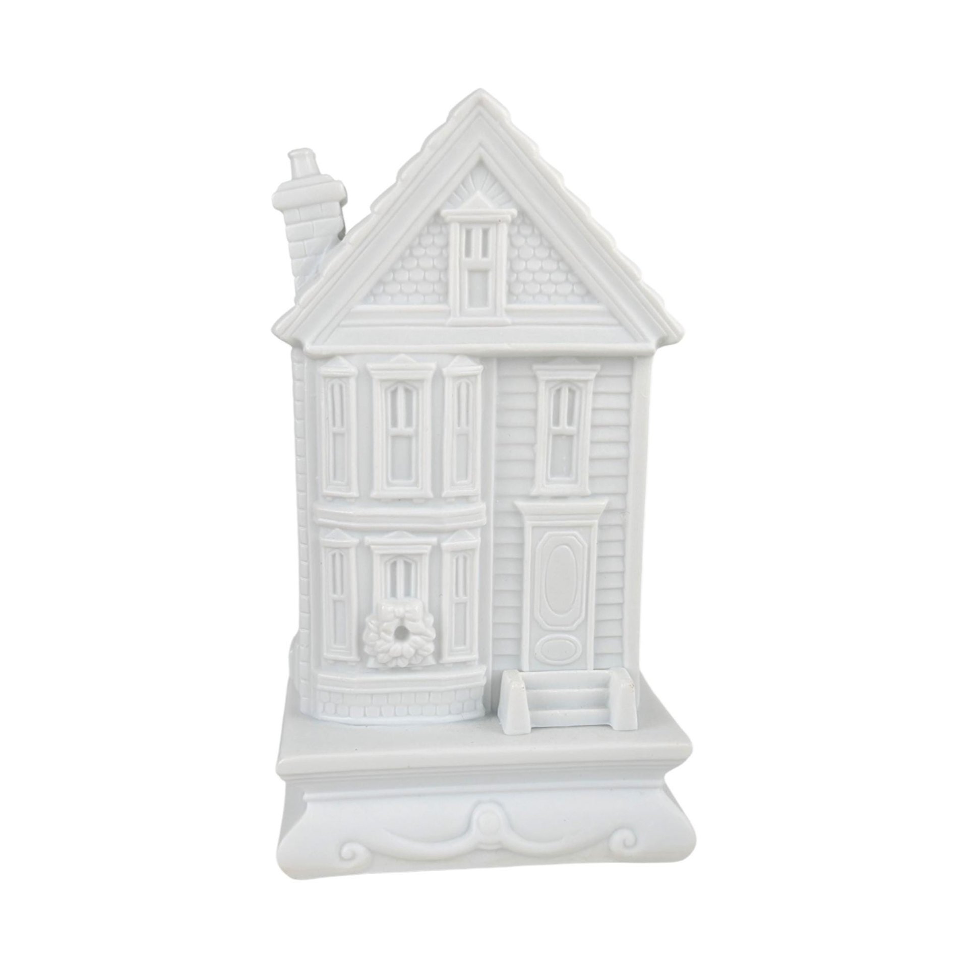 Vintage Dept 56 A Christmas Dollhouse: Winter Silhouette, 8-Piece Porcelain Figurine Set