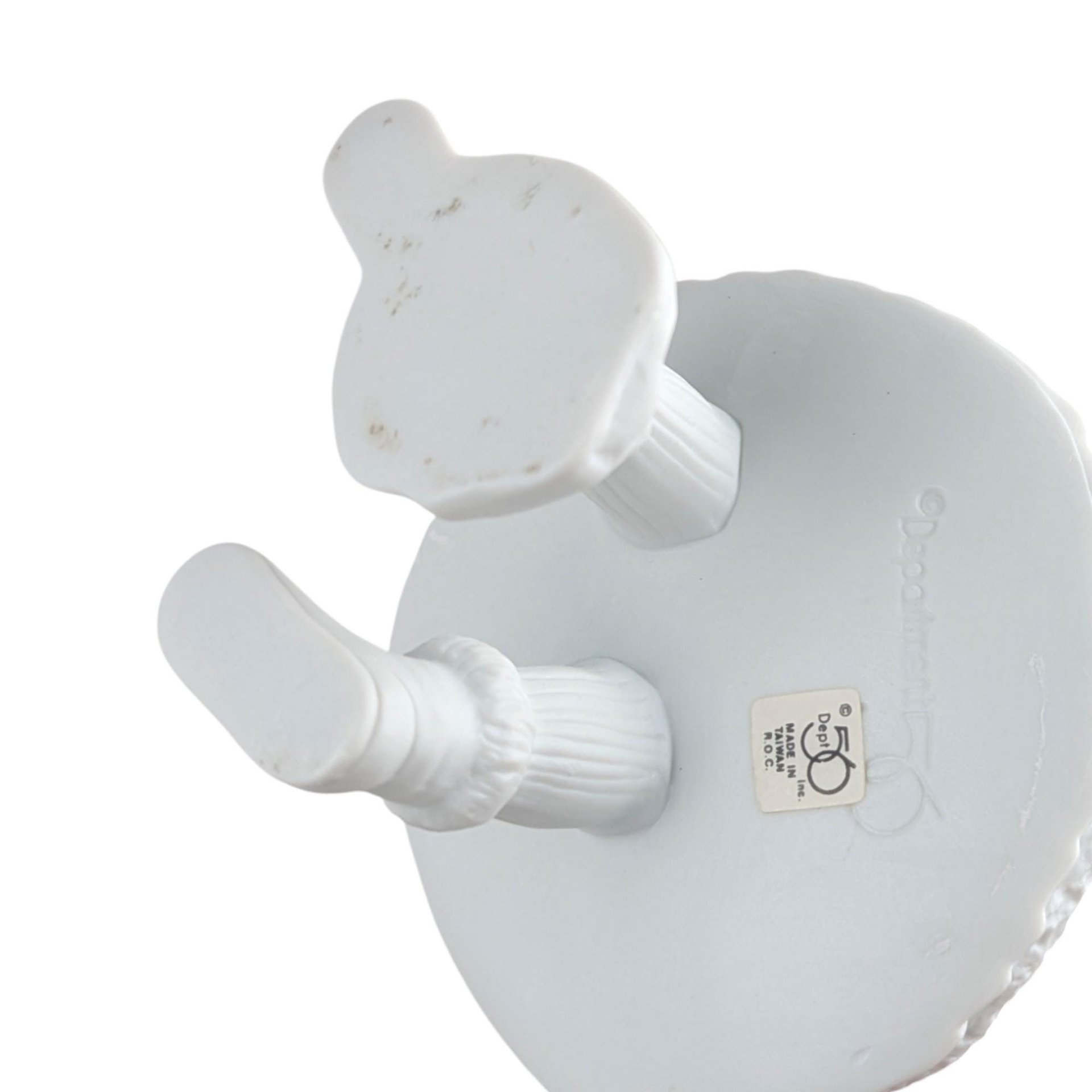 Vintage Dept 56 Shiny Skates & New Sled: Winter Silhouette Porcelain Figurine Set