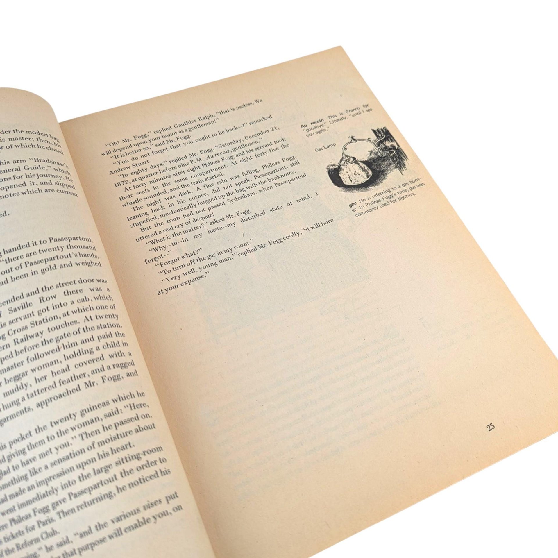 Vintage 1979 "Around the World in Eighty Days": Jules Verne Illustrated Children's Book