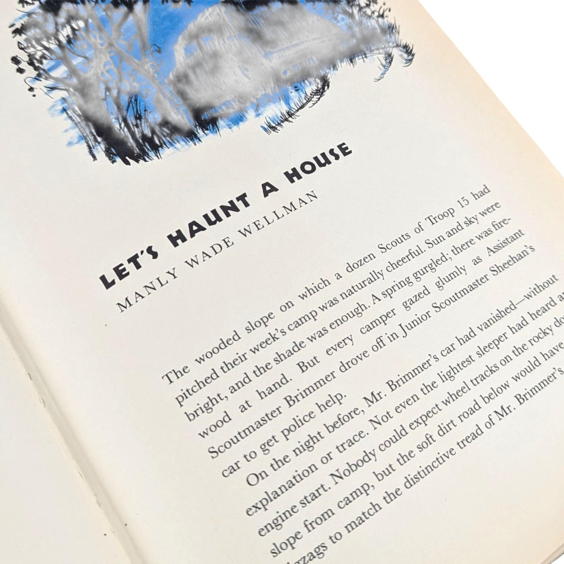 Vintage 1961 "Haunted Houseful": Alfred Hitchcock Hardcover Ghost Story Book