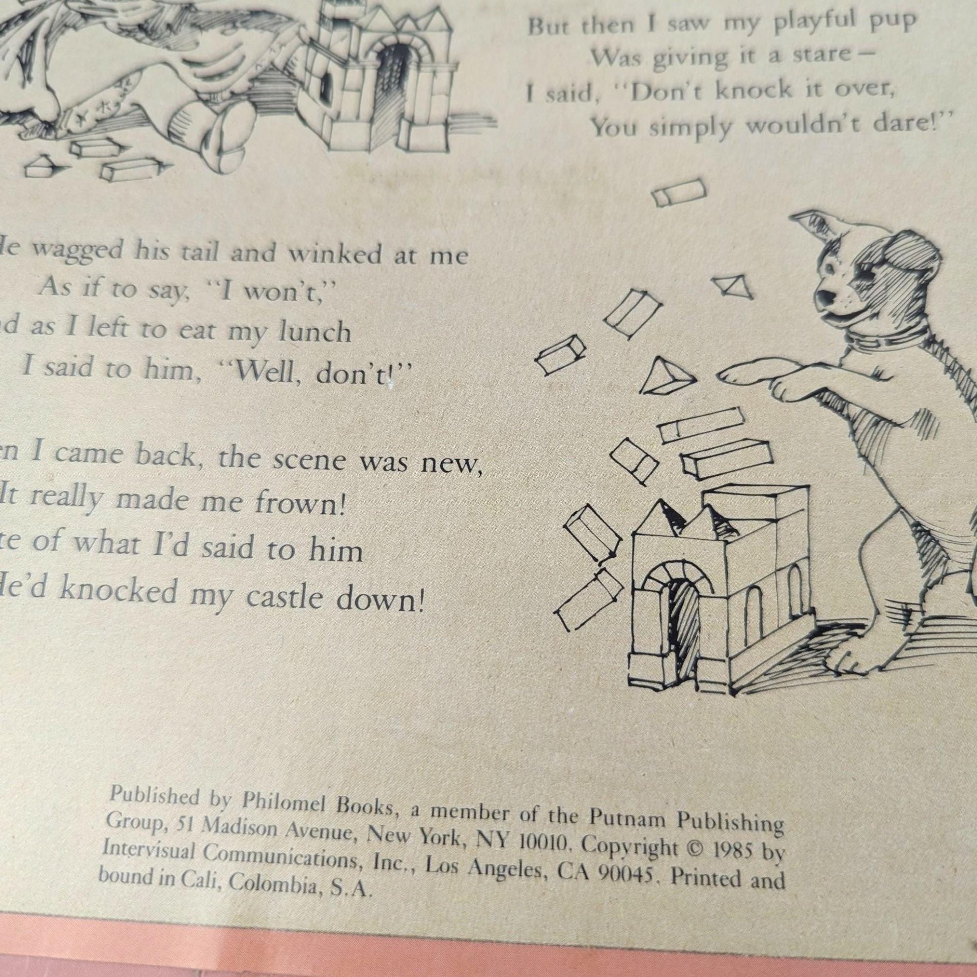 Vintage 1985 "Playtime Surprises" Book: Ernest Nister Interactive Hardcover