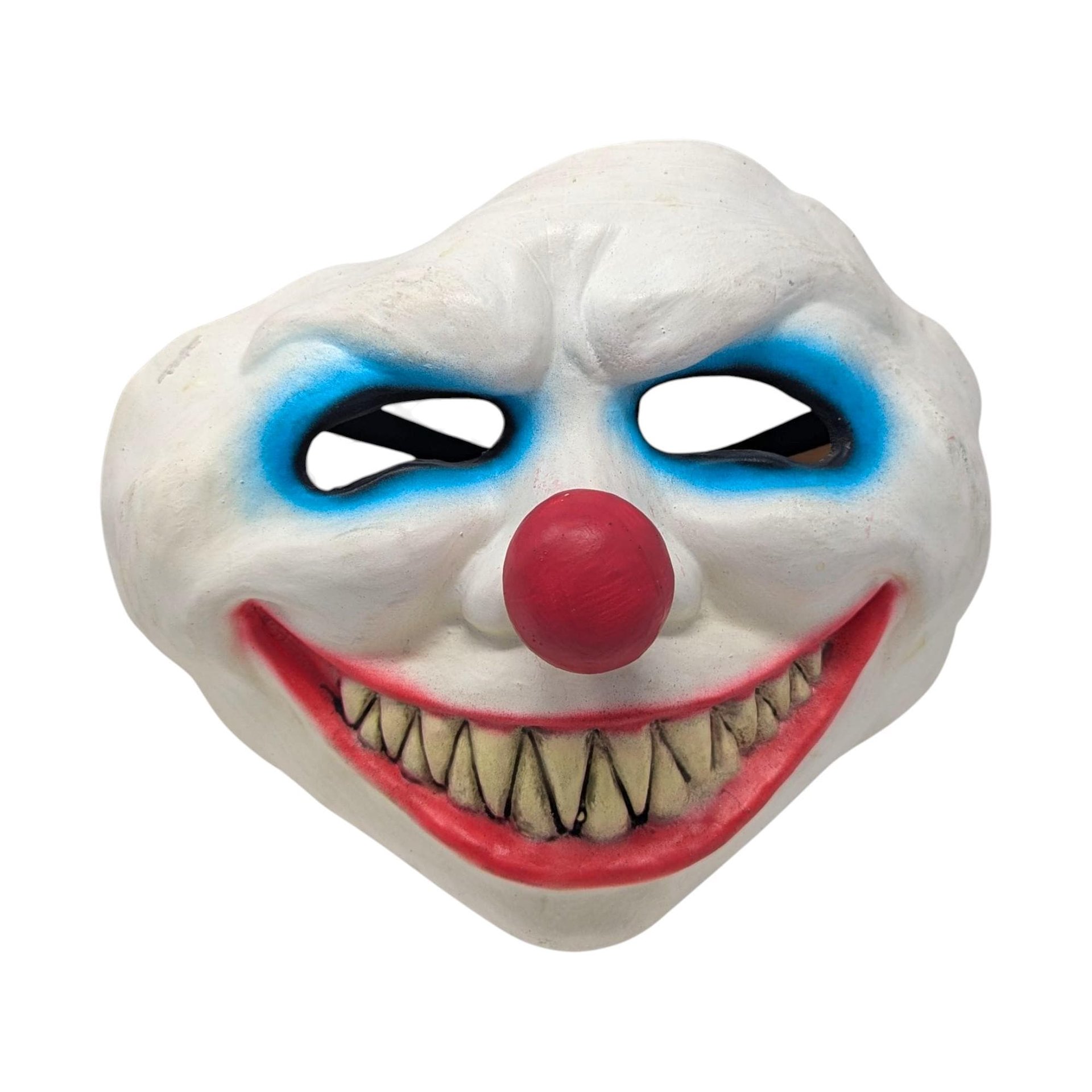 Vintage Scary Clown Mask: Made in Mexico Rubber Halloween Prop