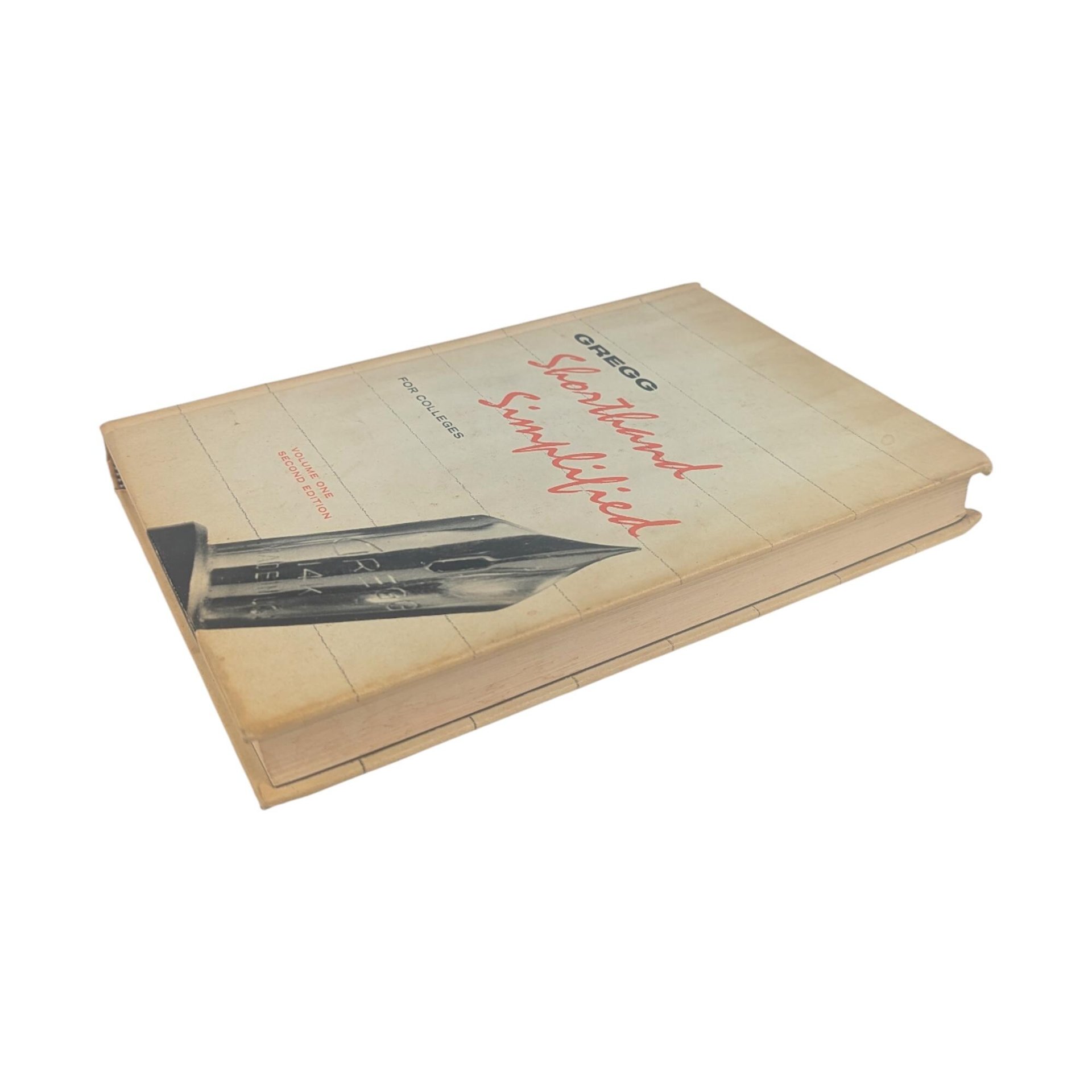 Vintage 1958 Gregg Shorthand For Colleges: Simplified Second Edition Textbook