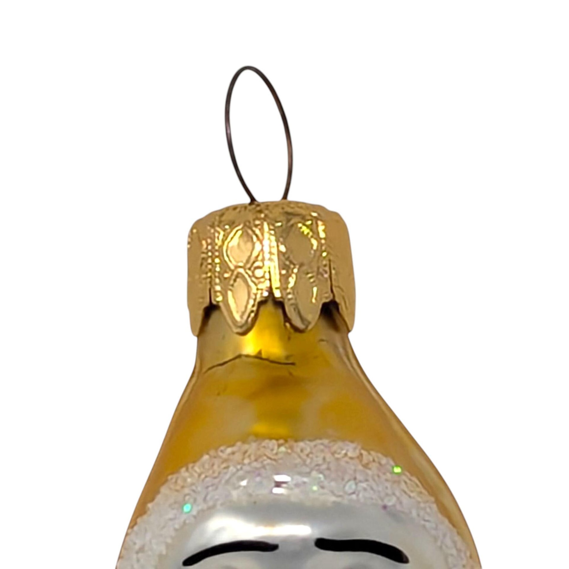 Vintage Pierrot Clown Ornament: Italian Style Blown Glass Musician Figure