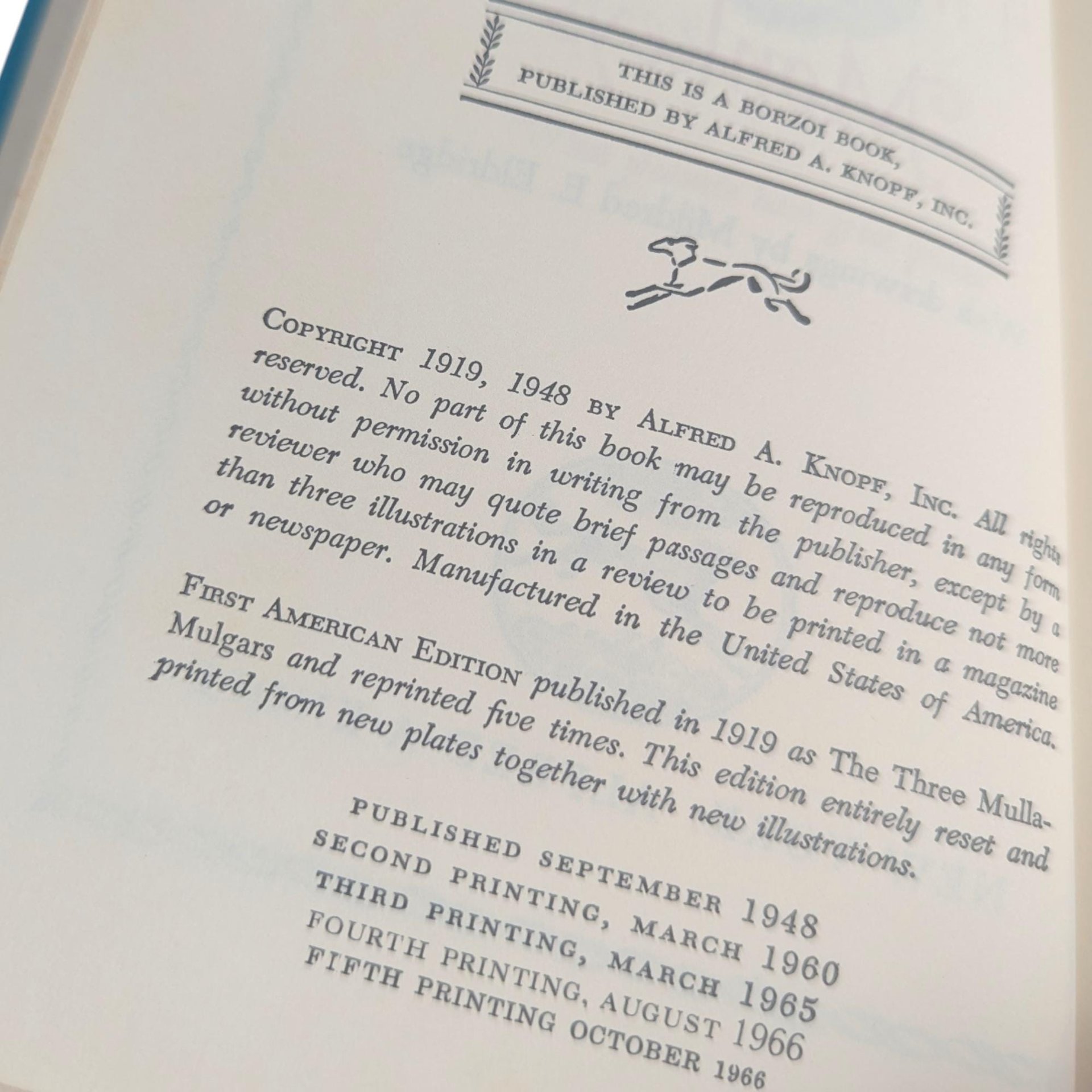 Vintage 1966 The Three Royal Monkeys: Walter de la Mare Fantasy Novel