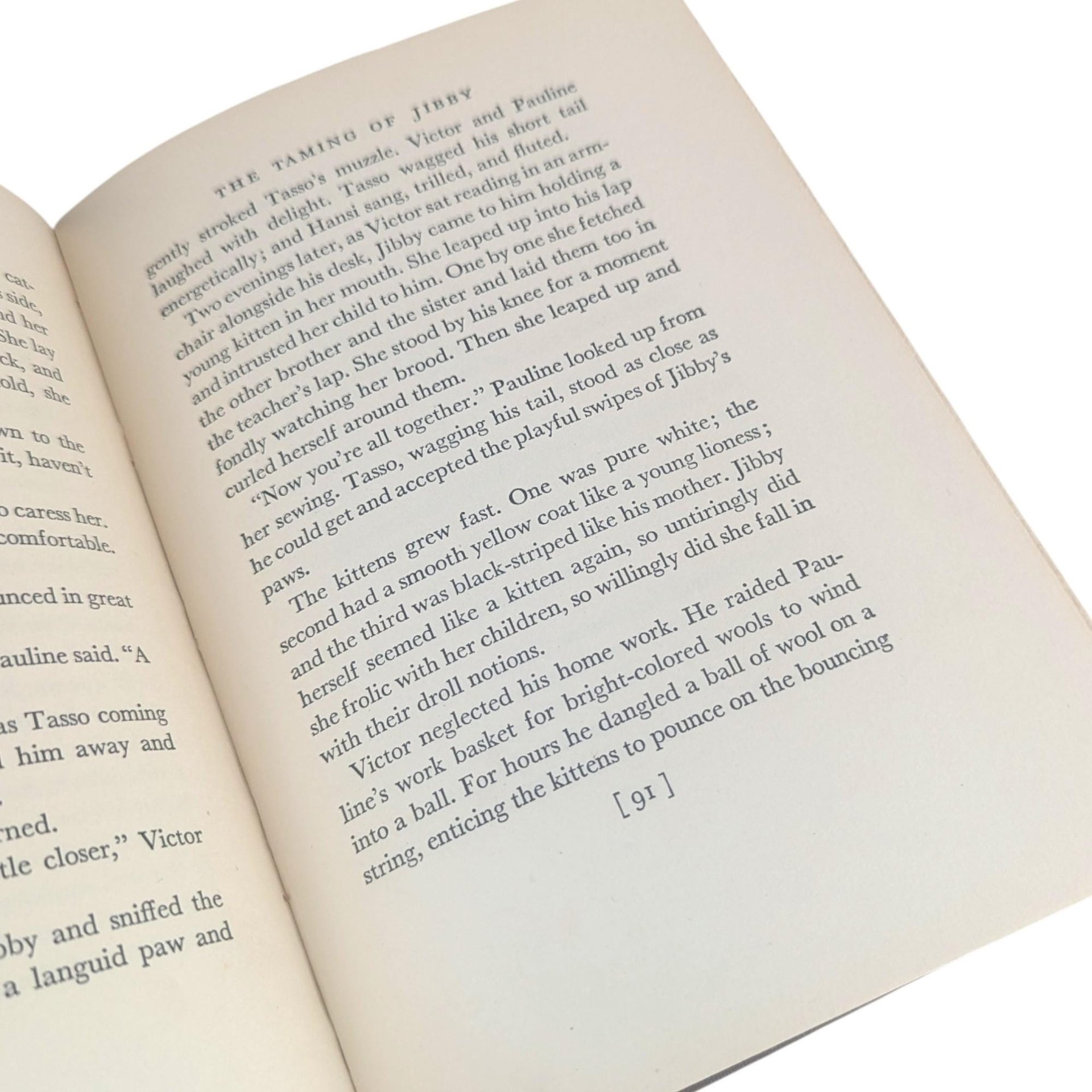 Vintage 1948 Jibby the Cat Book: Felix Salten Animal Story