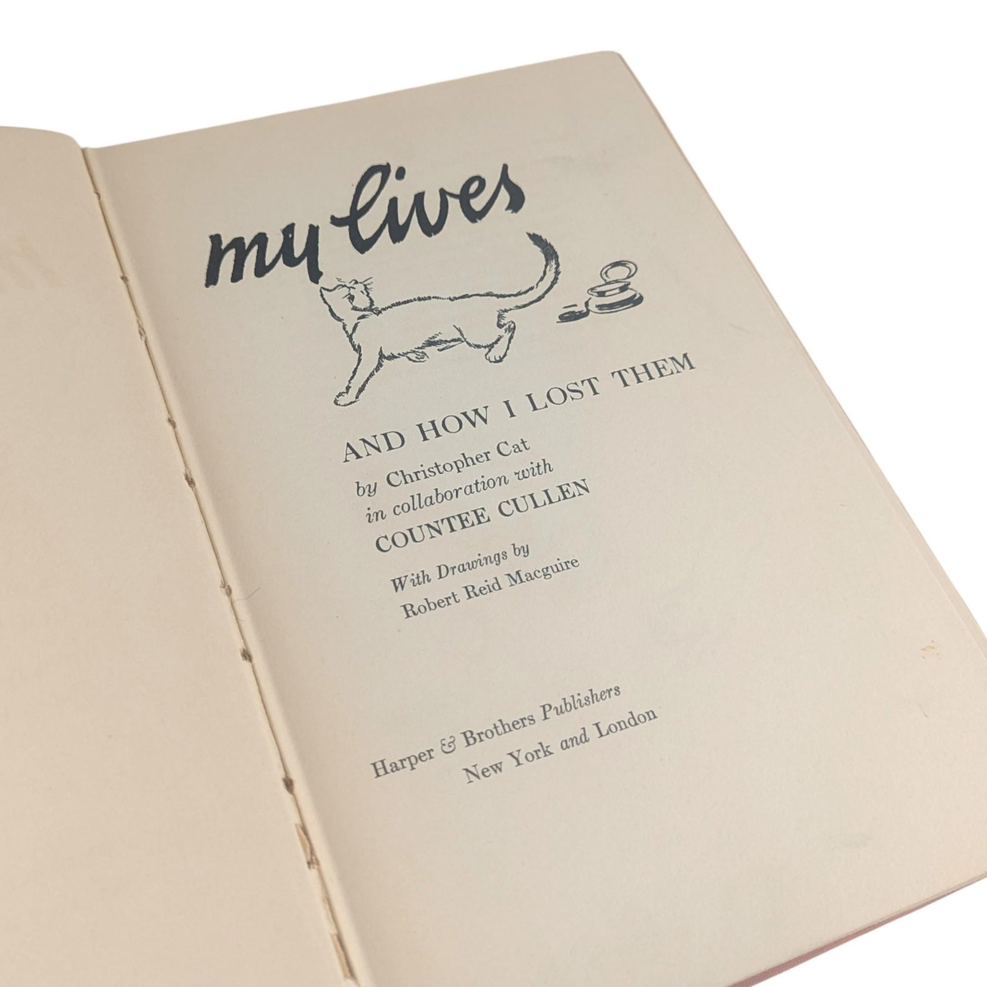 Vintage 1942 My Lives and How I Lost Them: Countee Cullen First Edition