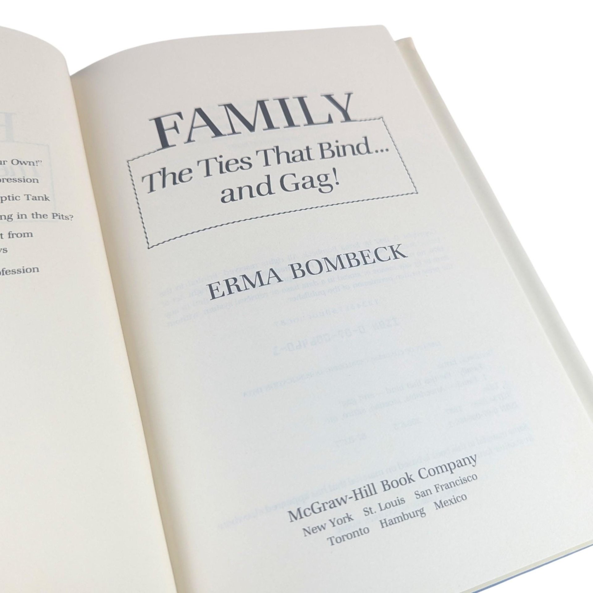 Vintage 1987 Family The Ties That Bind: Erma Bombeck Humor Book