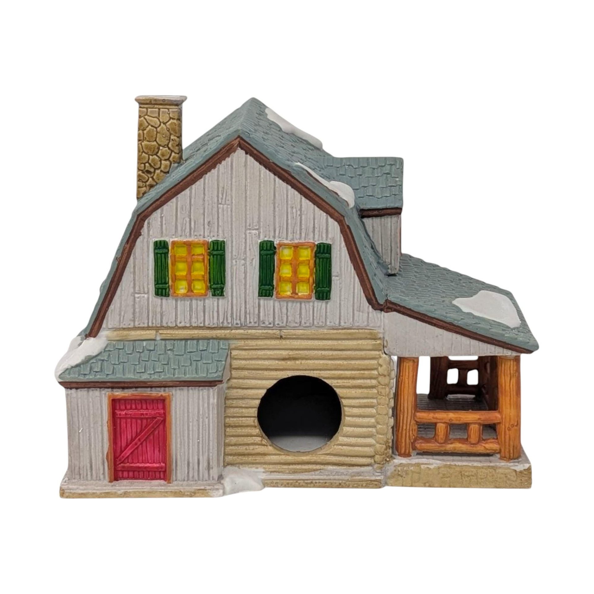 Vintage 1994 Lemax Trading Post: Dickensvale Lighted Christmas Village House