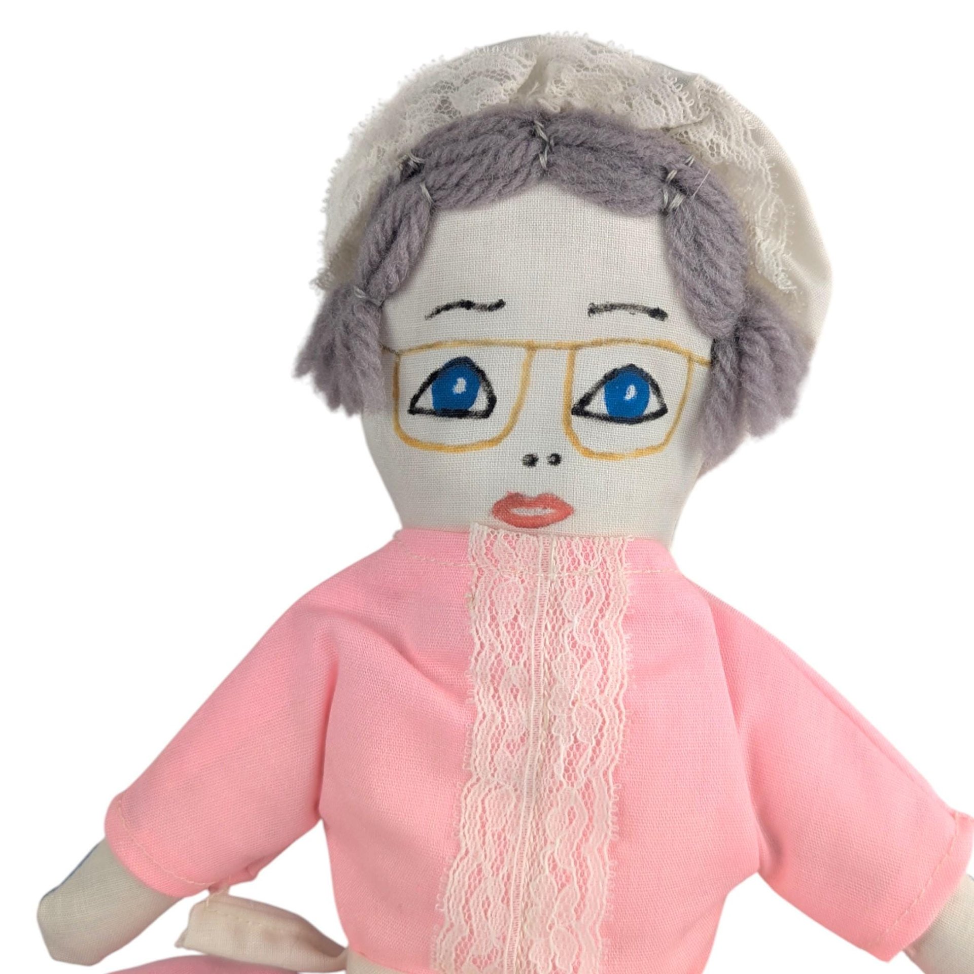 Vintage Topsy Turvy Doll: Little Red Riding Hood Grandma Handmade Toy