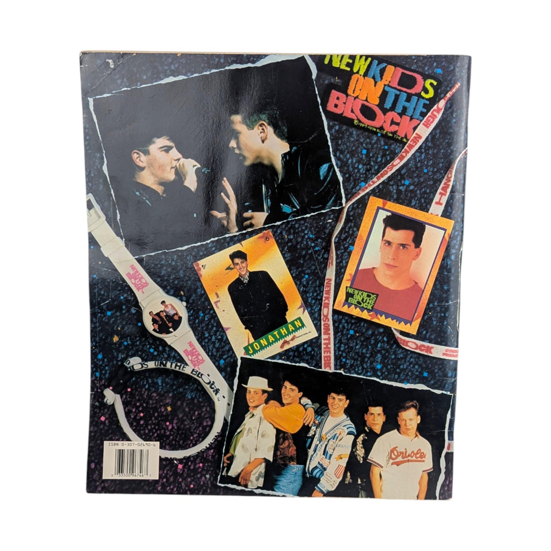 Vintage 1990 New Kids on the Block Scrapbook: Scholastic Official NKOTB Memorabilia