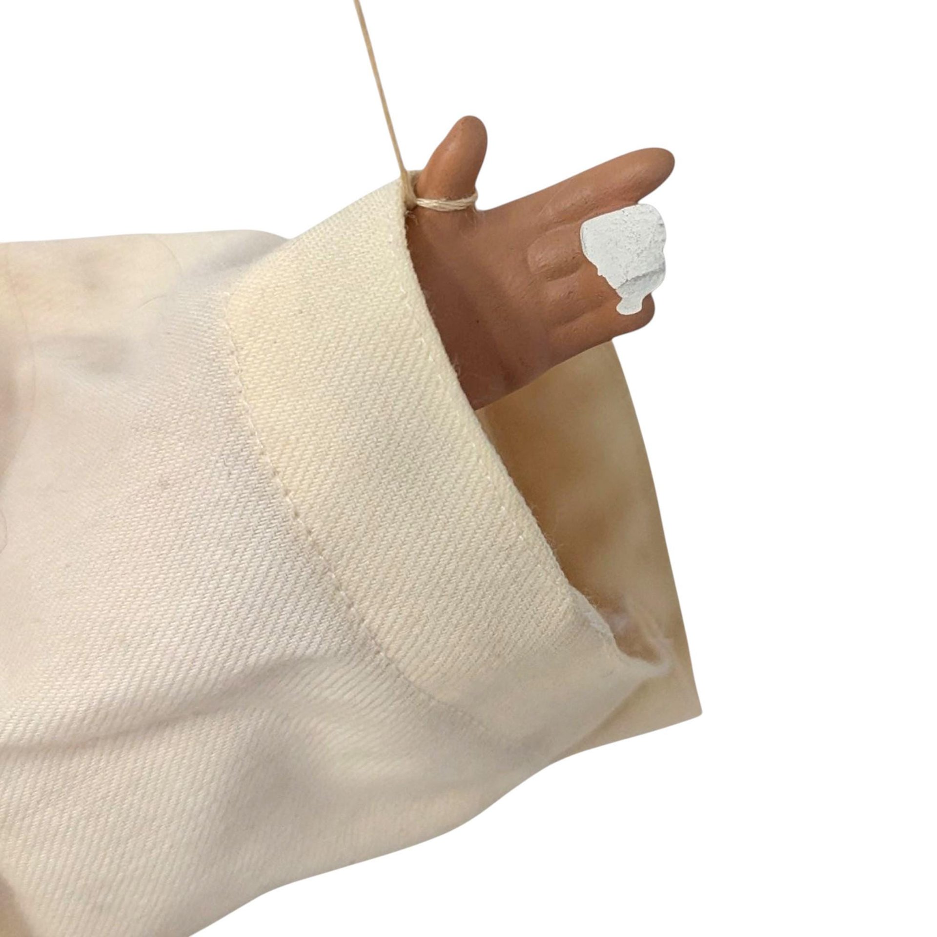 Vintage Pulcinella Marionette: Italian Commedia dell'arte String Puppet