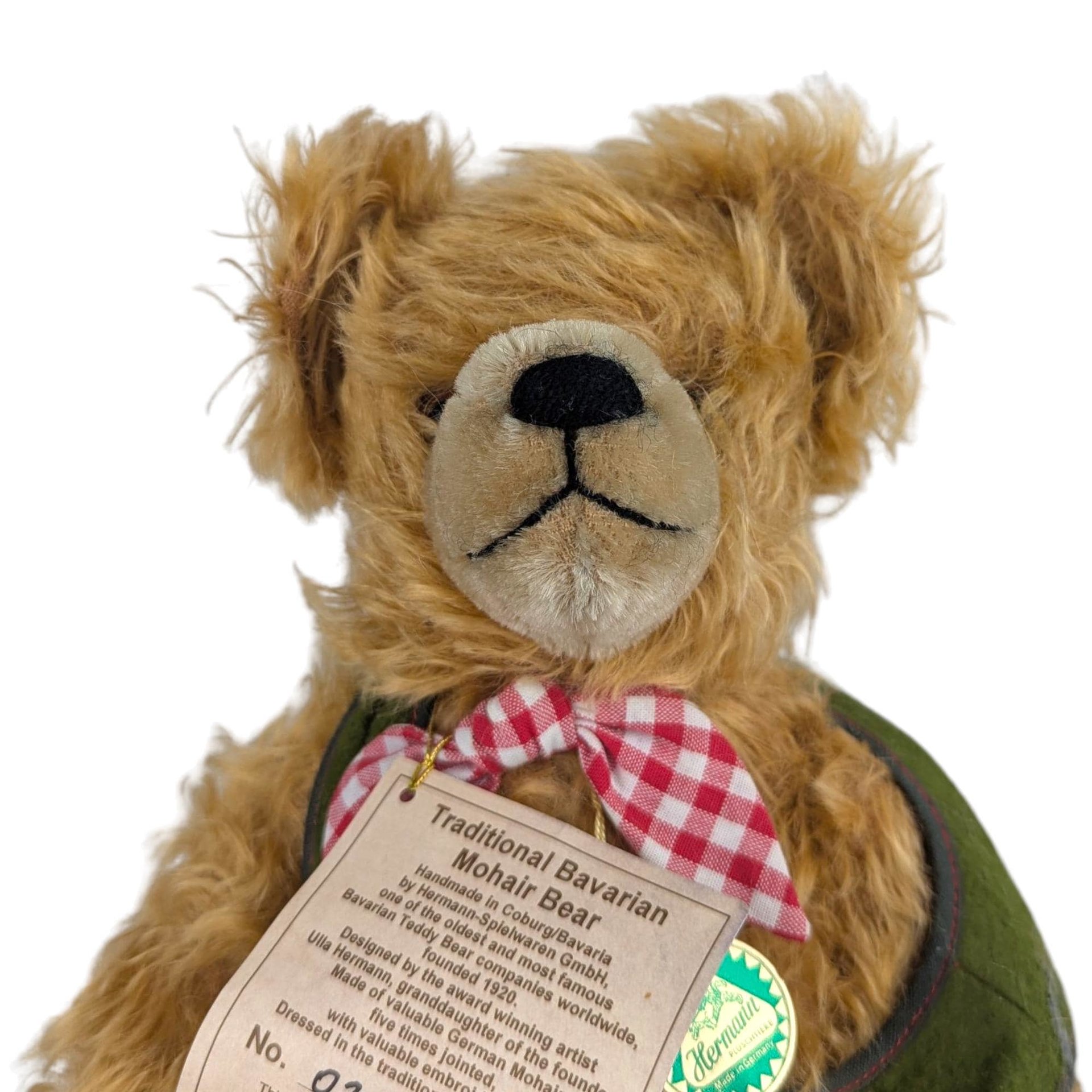 Vintage Hermann Mohair Bear: Limited Edition Bavarian Teddy Bear #20/333