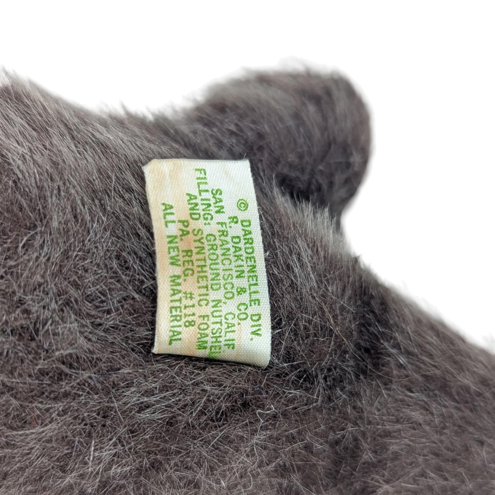 Vintage 1975 Dakin Pillow Pet Otter: Sea Otter Stuffed Animal with Clam