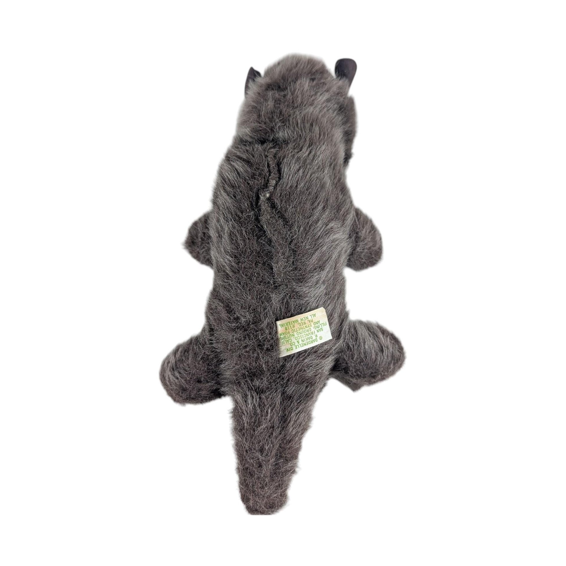 Vintage 1975 Dakin Pillow Pet Otter: Sea Otter Stuffed Animal with Clam