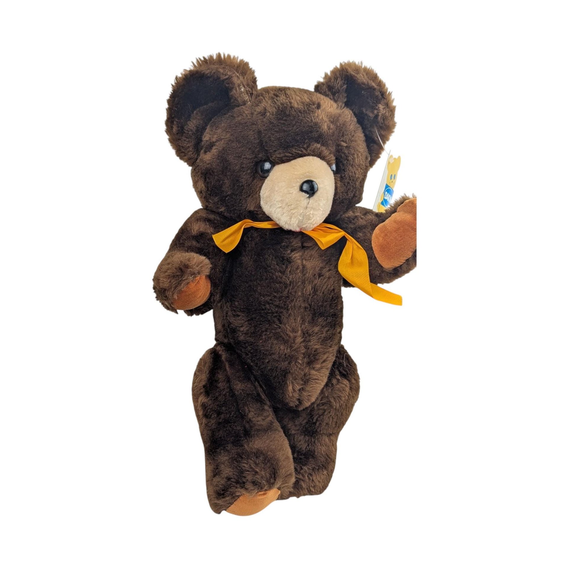 Vintage 1978 Dakin Nature Babies Bear: Jointed Brown Teddy Bear Stuffed Animal