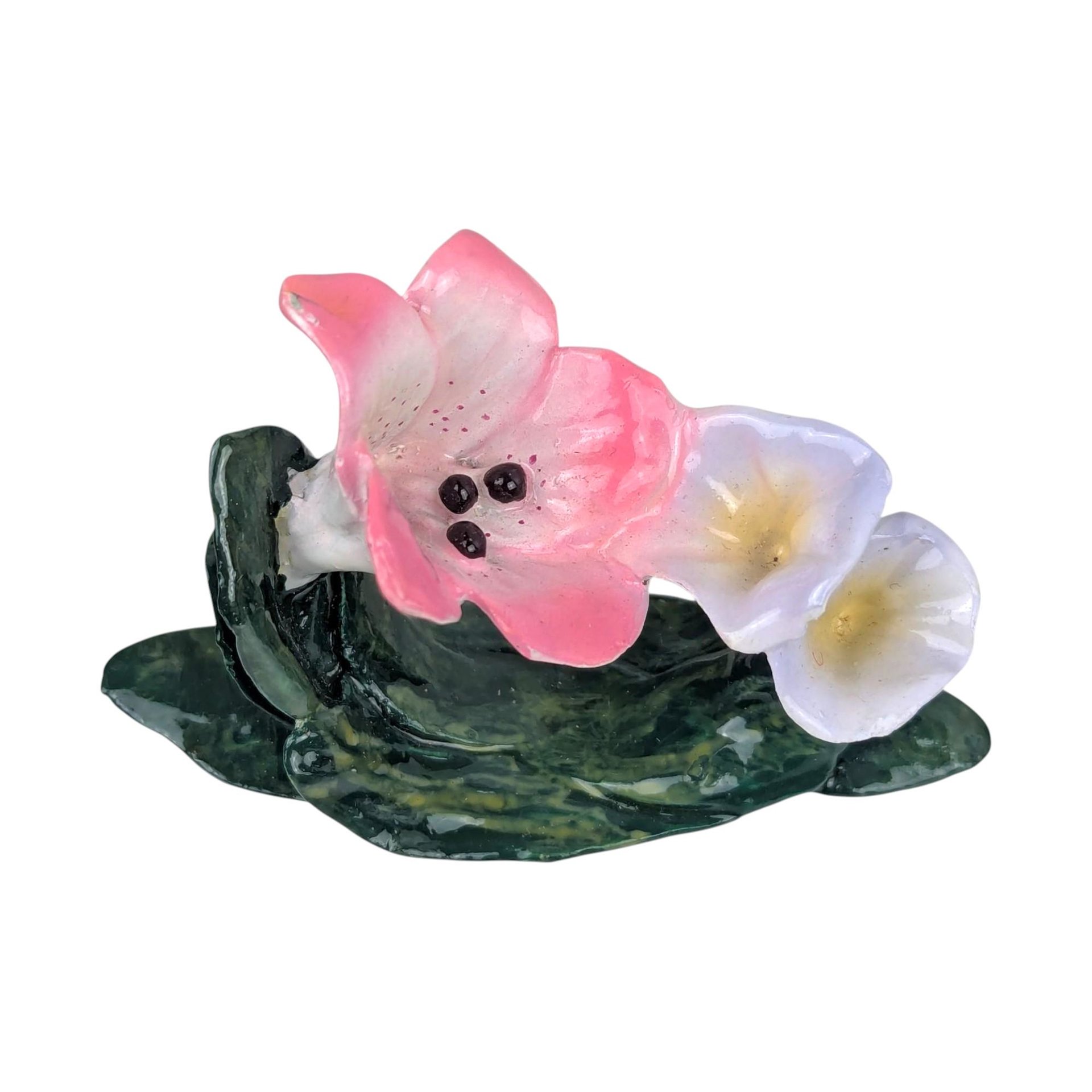 Vintage 1980s Floral Napkin Rings: Set of 6 Hand-Painted Holders, Philippines