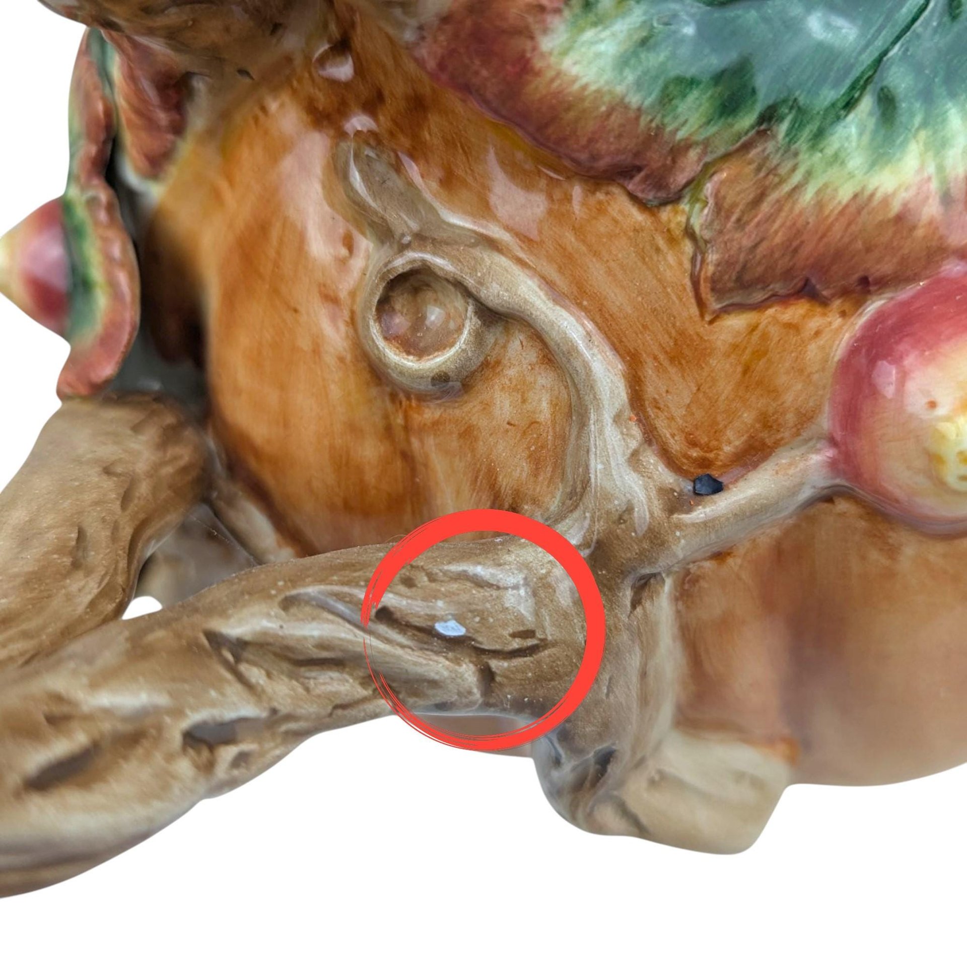 Vintage 1991 Fitz and Floyd Autumn Splendor Pitcher: Ceramic Pumpkin Vase