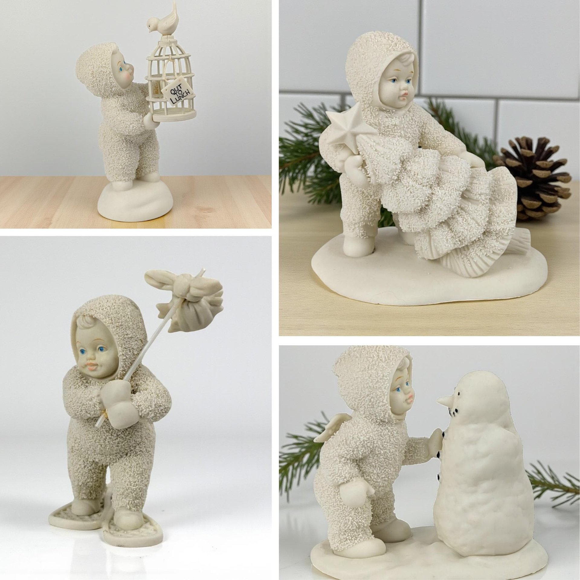 Vintage 1990s Dept 56 Snowbabies Figurines: YOUR CHOICE of Collectible Winter Christmas Decor