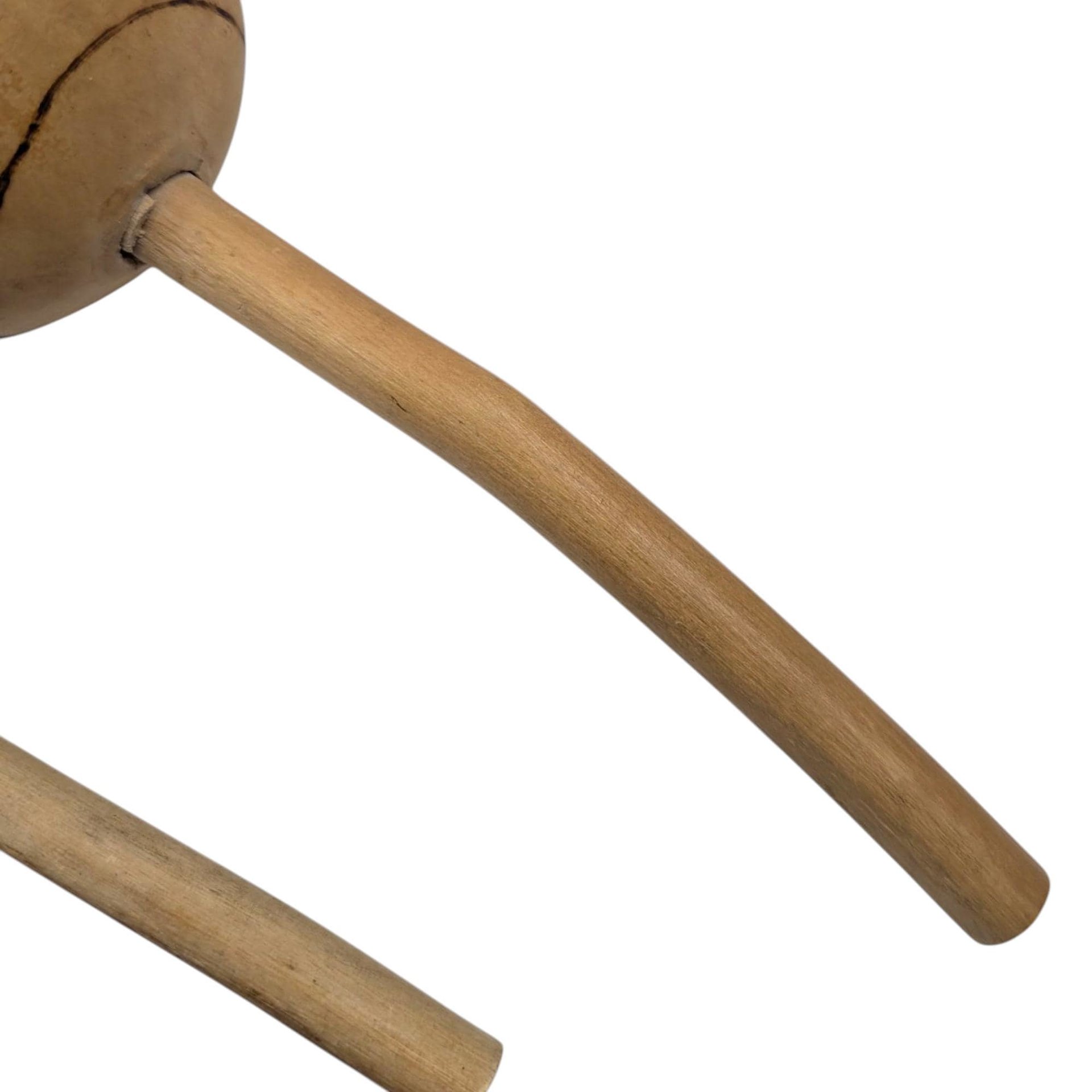 Vintage Gourd Maracas Set: Hand Drawn Kokopelli & Deer Shakers, Southwestern Decor