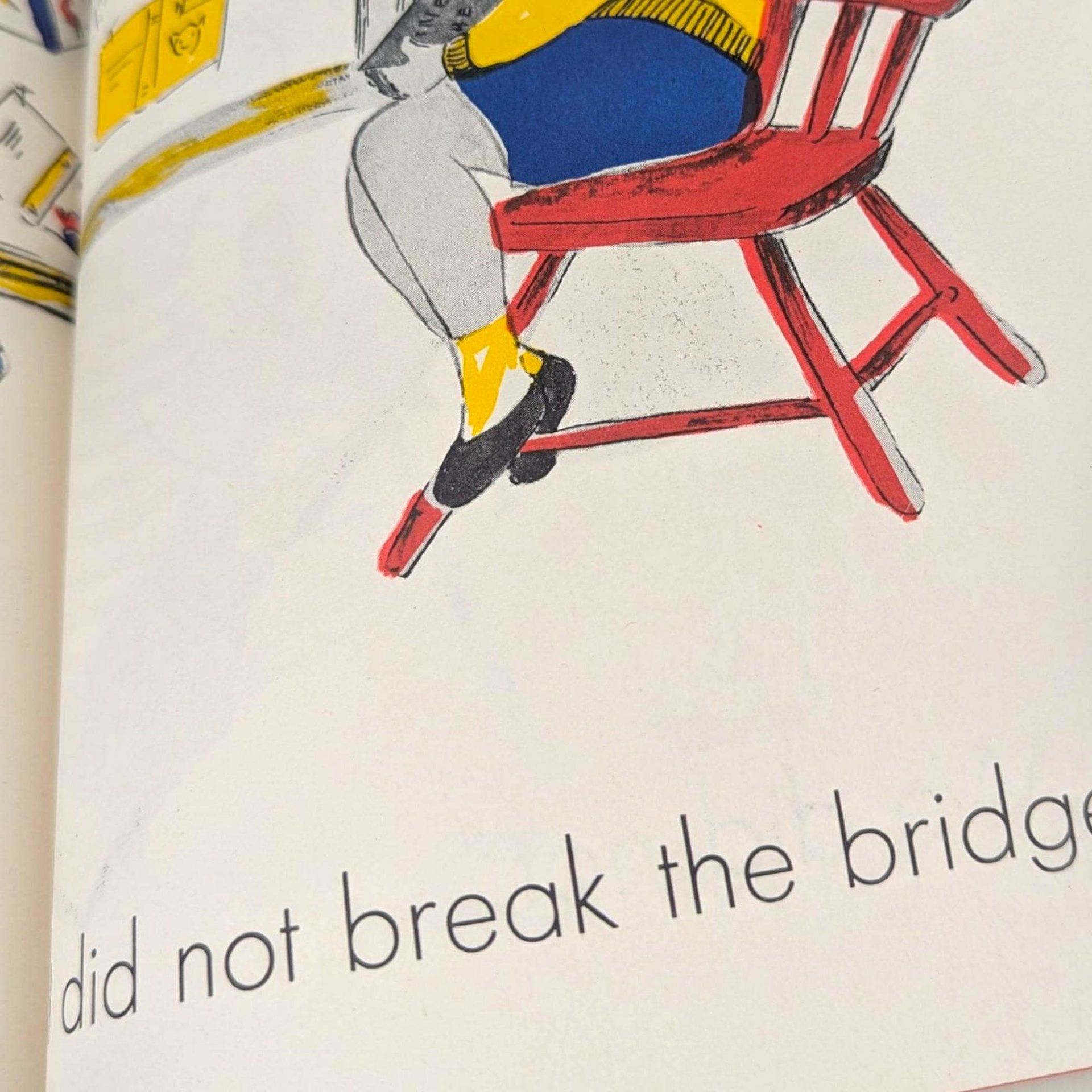 Vintage 1952 Children's Book: Mystery of the Broken Bridge by Margaret Friskey, Train Story
