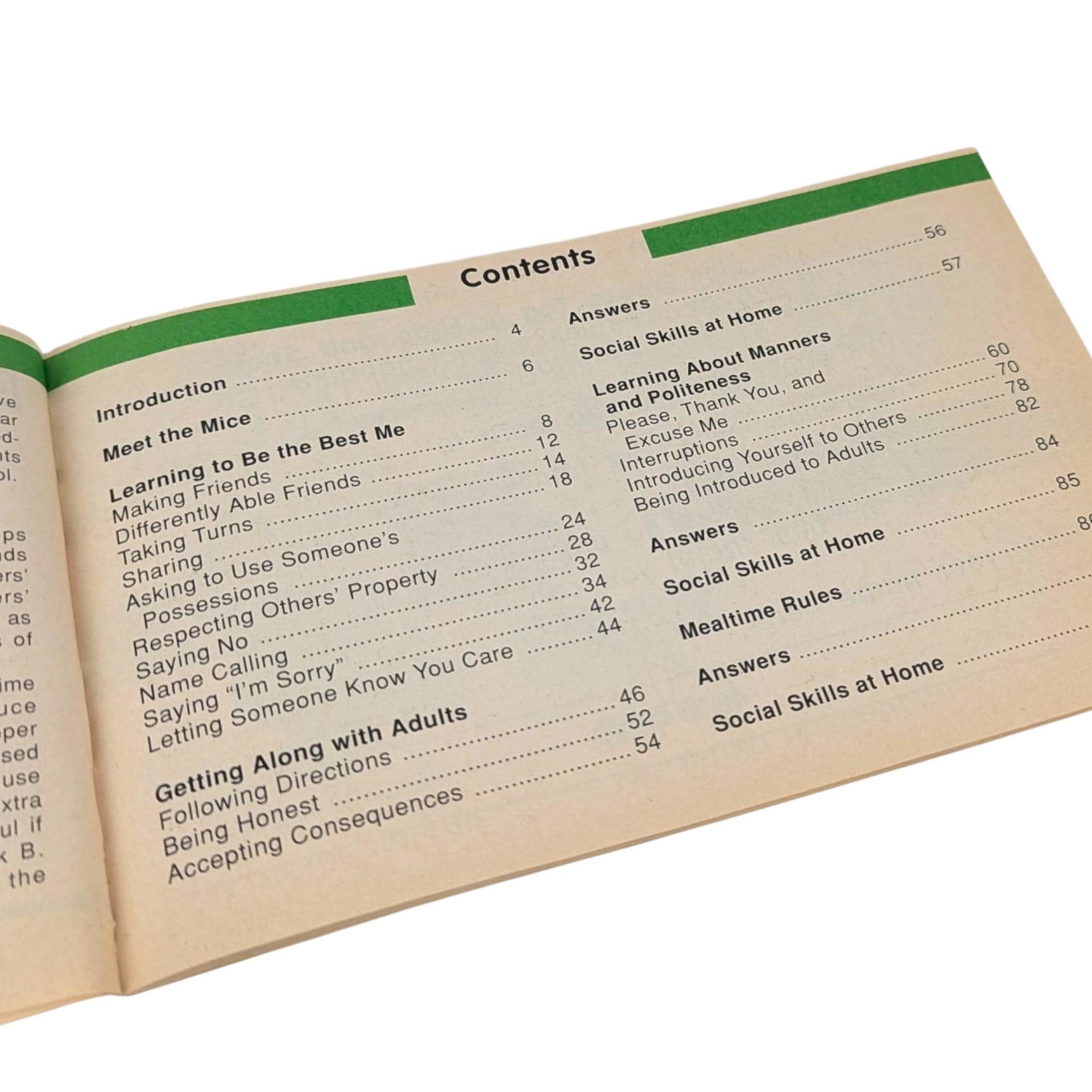 Vintage 1992 Social Skills Workbook: Being The Best Me, Homeschool Teacher Resource