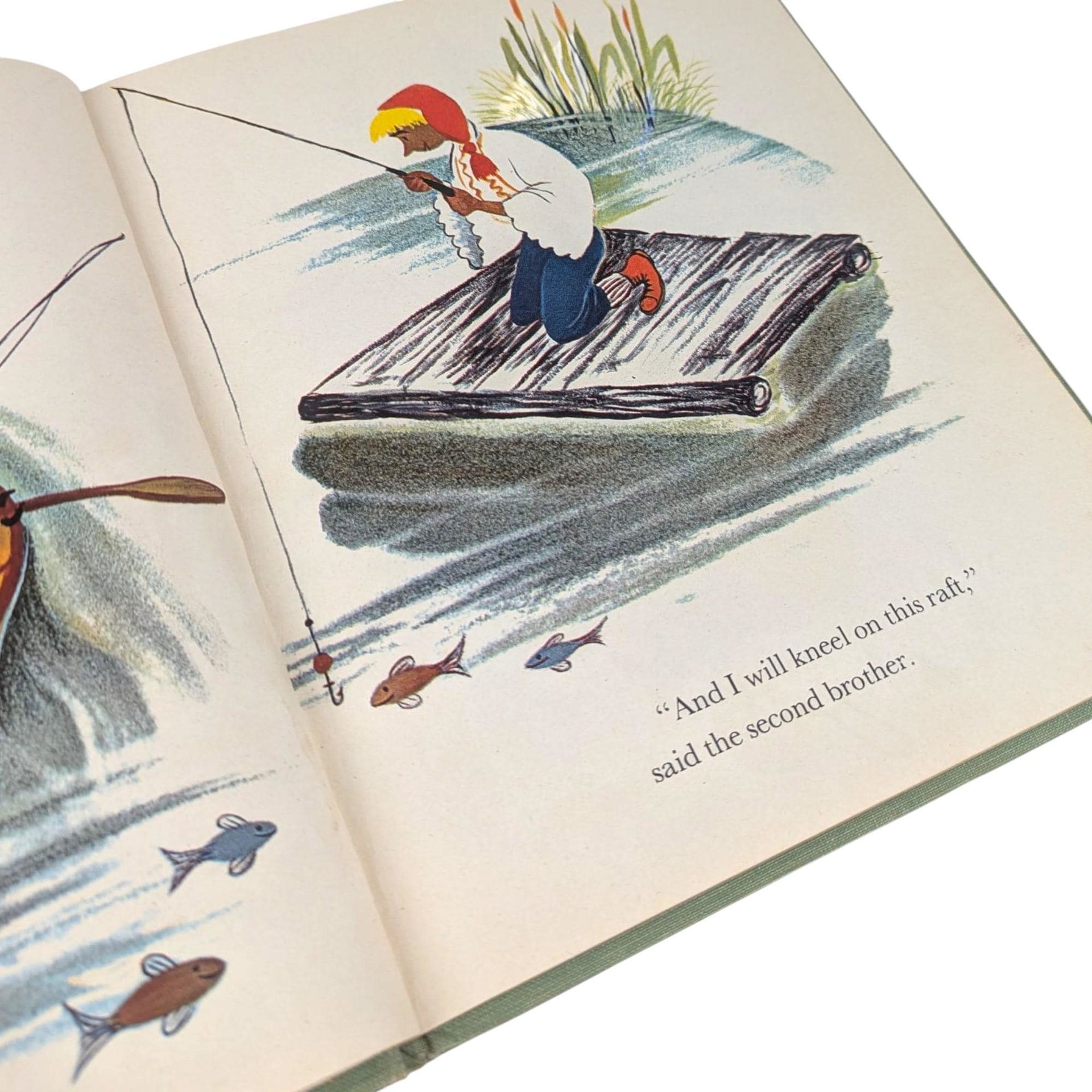 Vintage 1957 Six Foolish Fishermen: Benjamin Elkin Picture Book