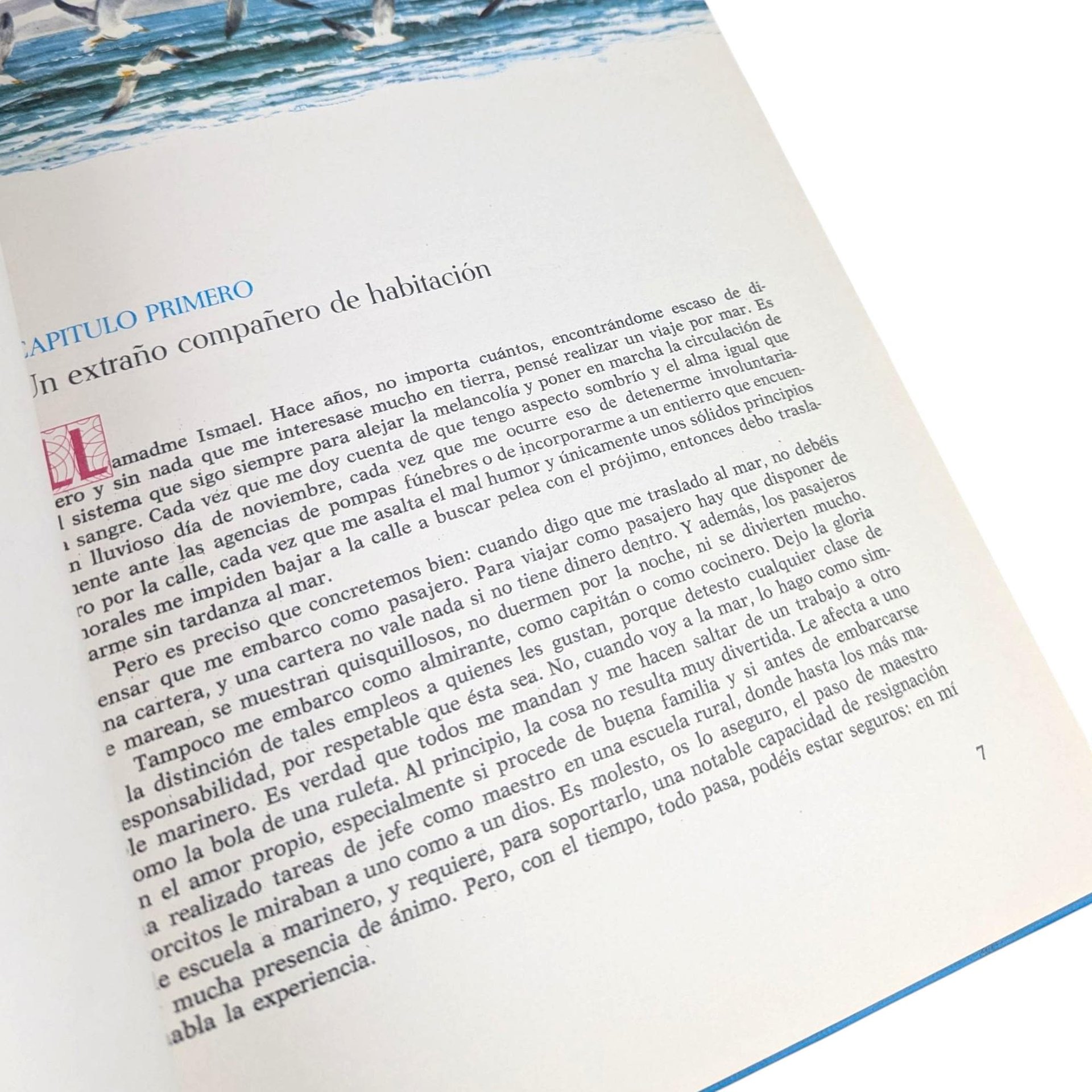 Vintage 1974 Moby Dick Book: Spanish Language Herman Melville