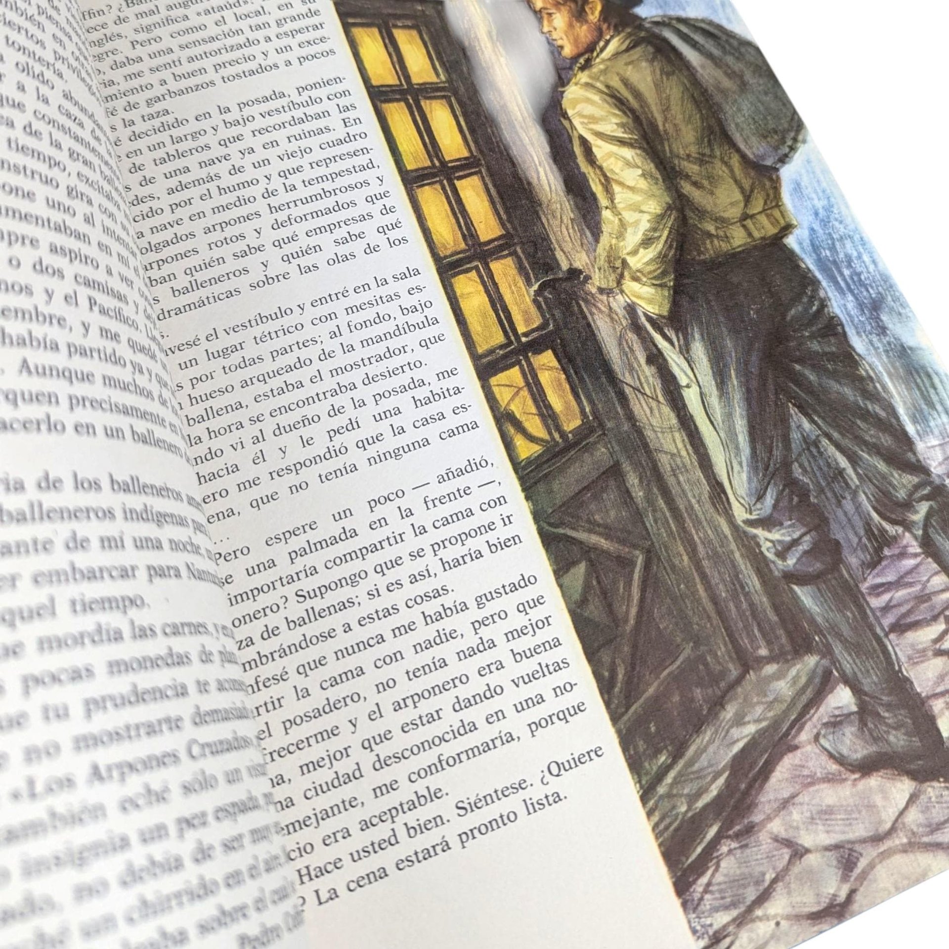 Vintage 1974 Moby Dick Book: Spanish Language Herman Melville