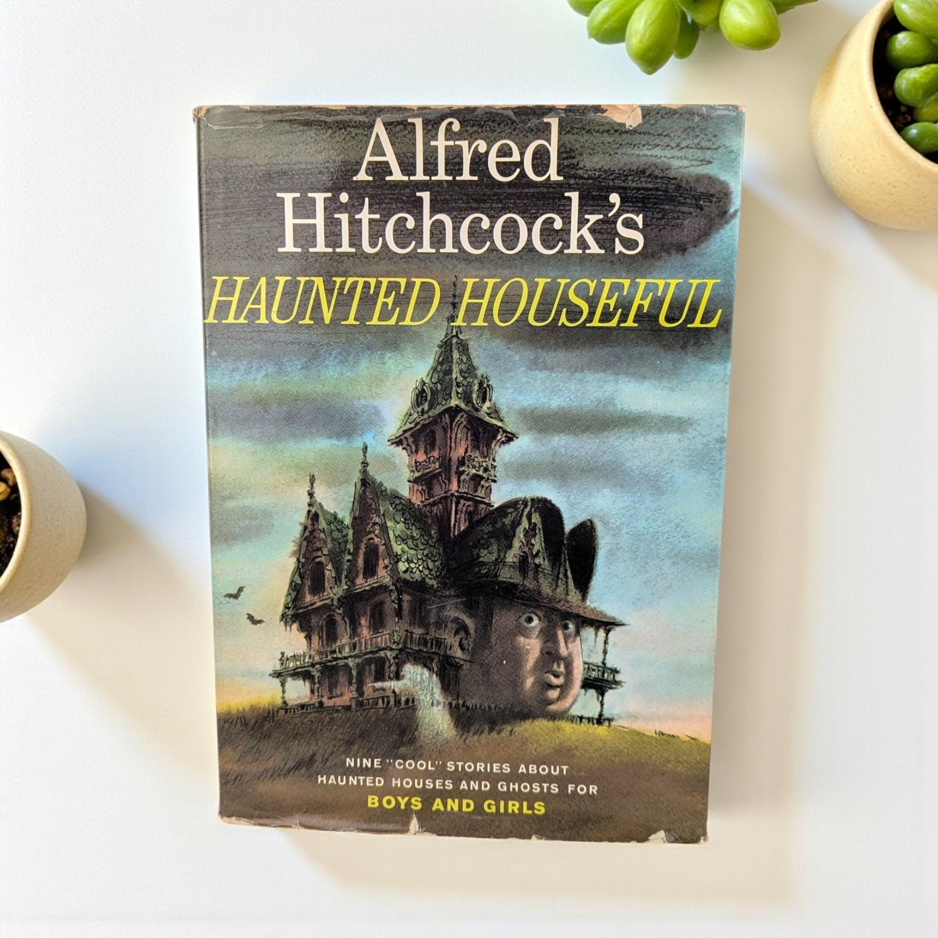 Vintage 1961 "Haunted Houseful": Alfred Hitchcock Hardcover Ghost Story Book