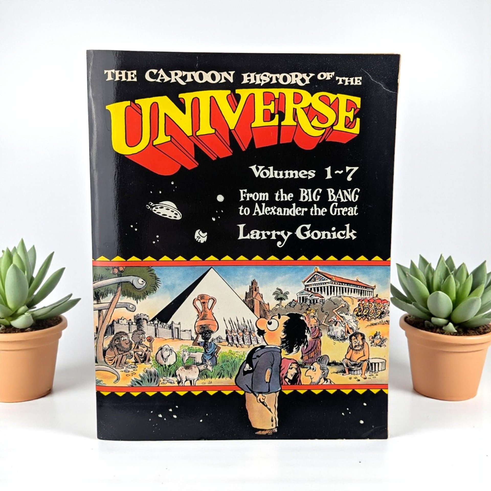 Vintage 1990 Cartoon History of the Universe: Larry Gonick Softcover Book